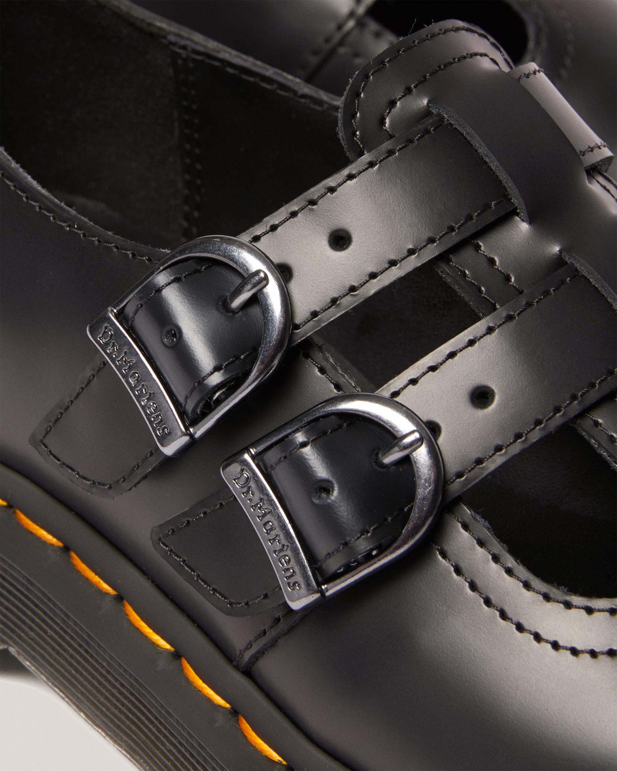 8065 II Bex Glattleder Mary Jane Plateauschuhe