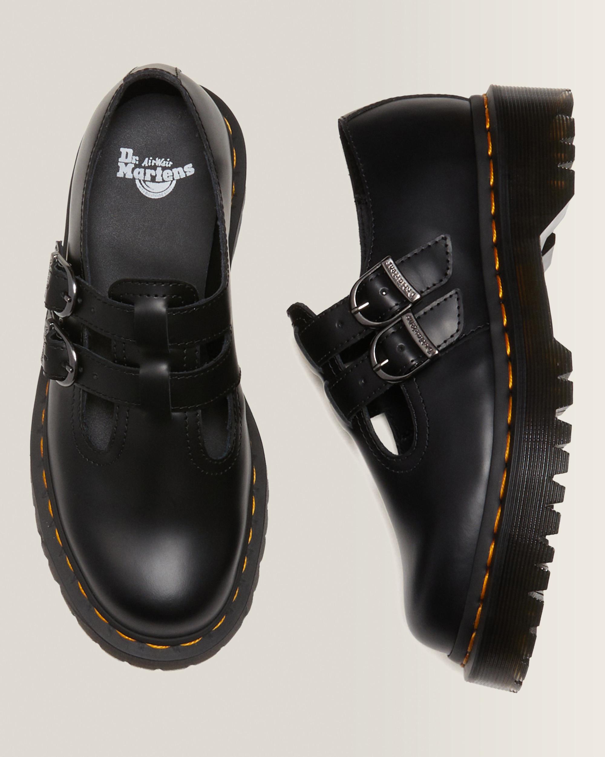 8065 II Bex Glattleder Mary Jane Plateauschuhe