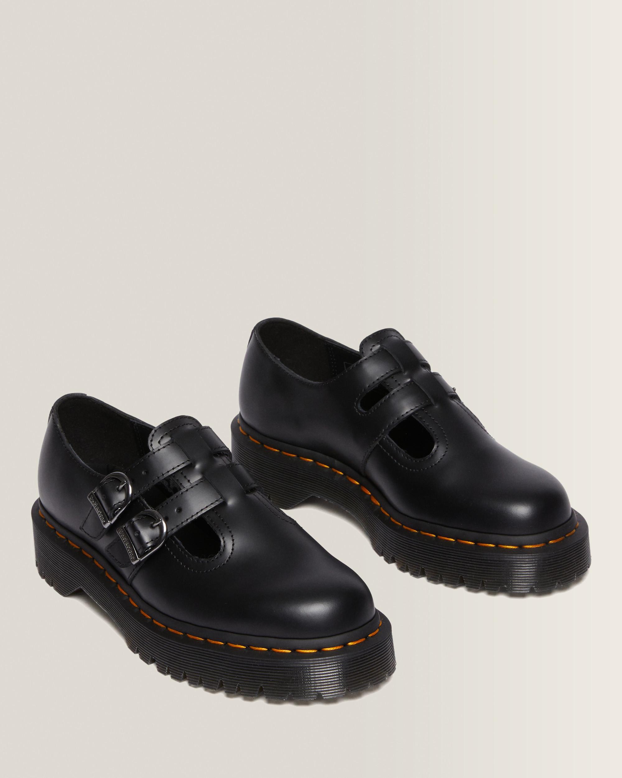8065 II Bex Glattleder Mary Jane Plateauschuhe