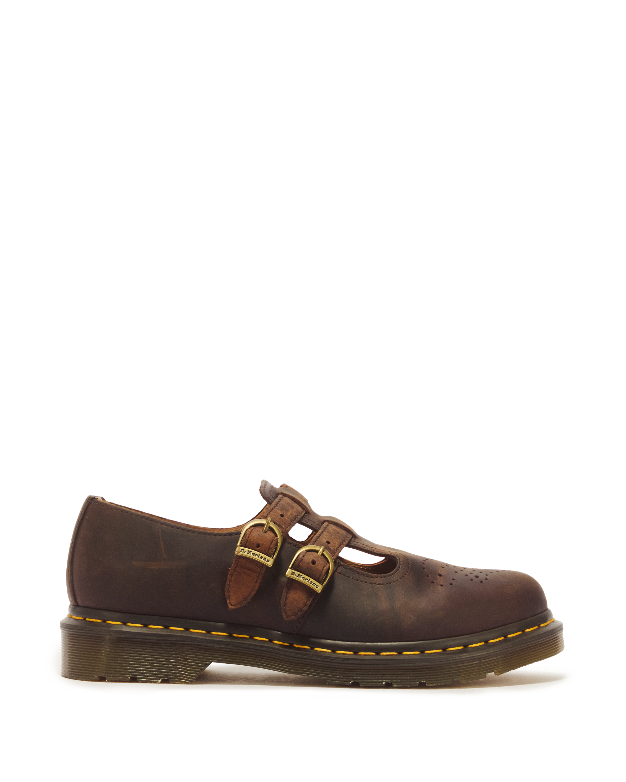 8065 Crazy Horse Leather Mary Jane Shoes in Dark Brown | Dr. Martens™