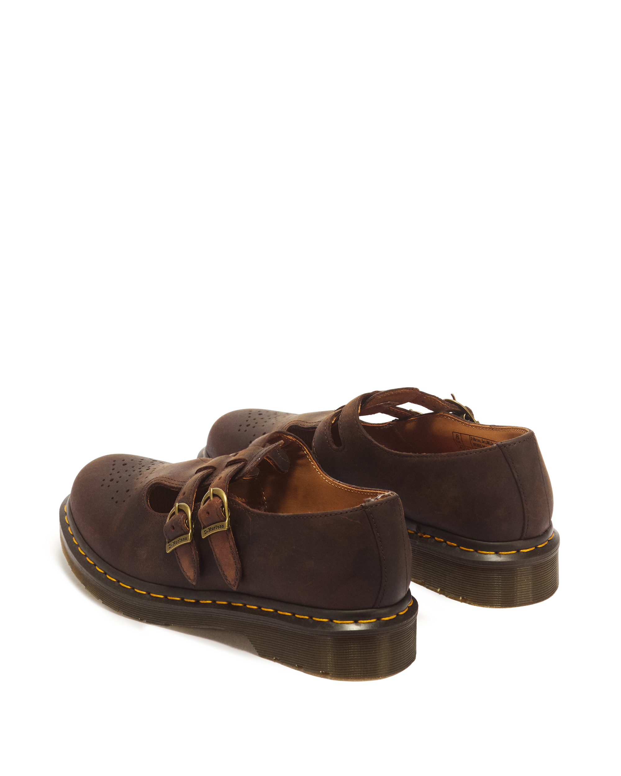 8065 Crazy Horse Leather Mary Jane Shoes in Dark Brown | Dr. Martens™