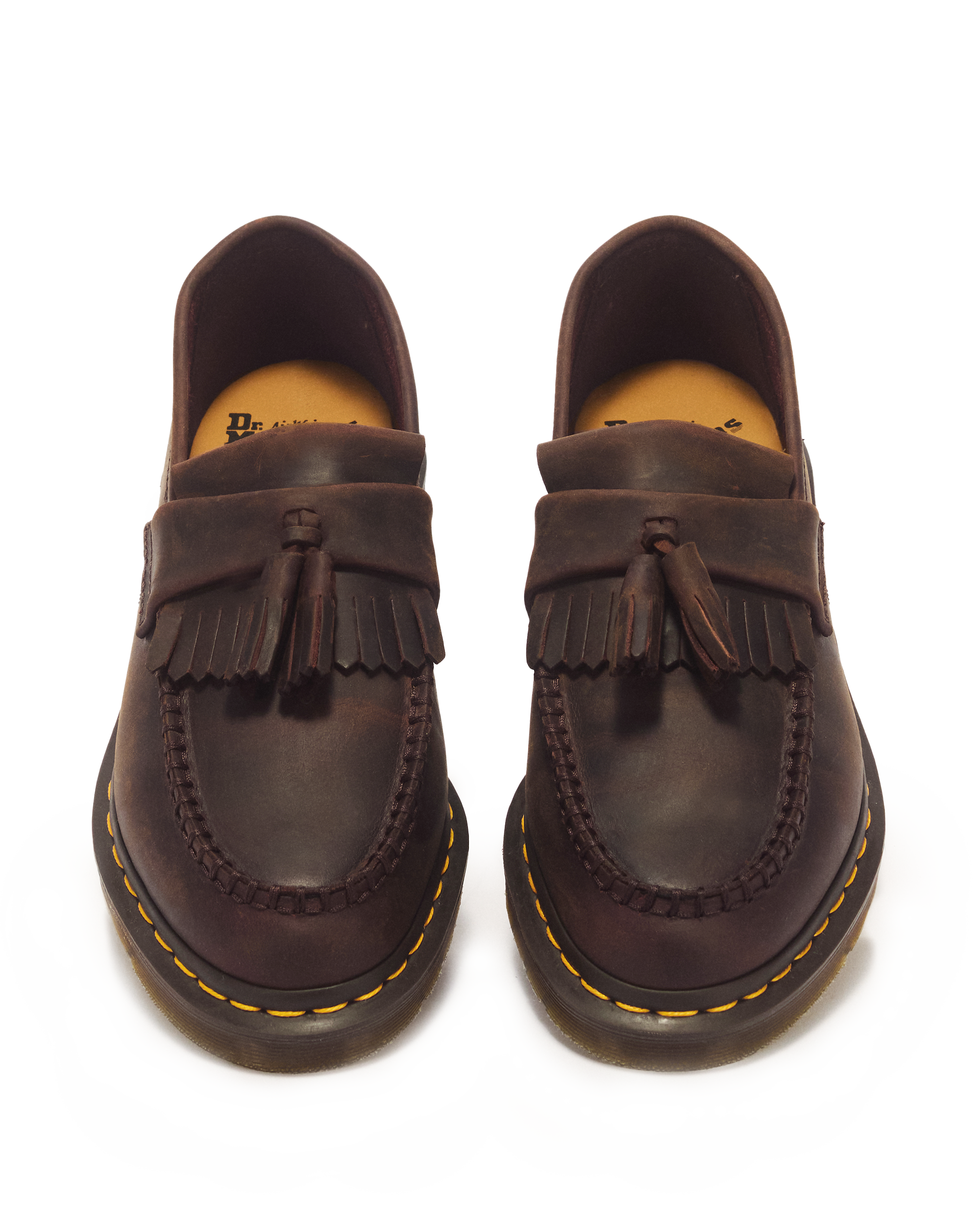 Mocasines Adrian de piel Crazy Horse con borla