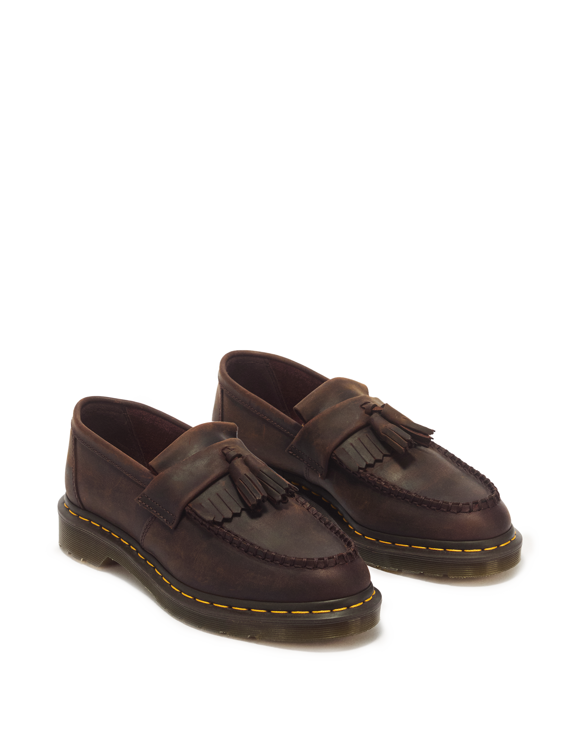 Mocasines Adrian de piel Crazy Horse con borla