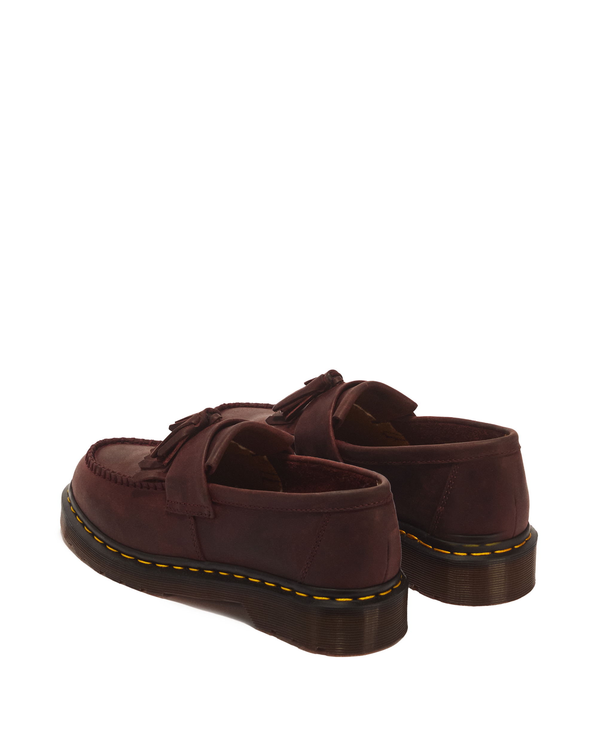 Adrian Crazy Horse Leather Tassel Loafers