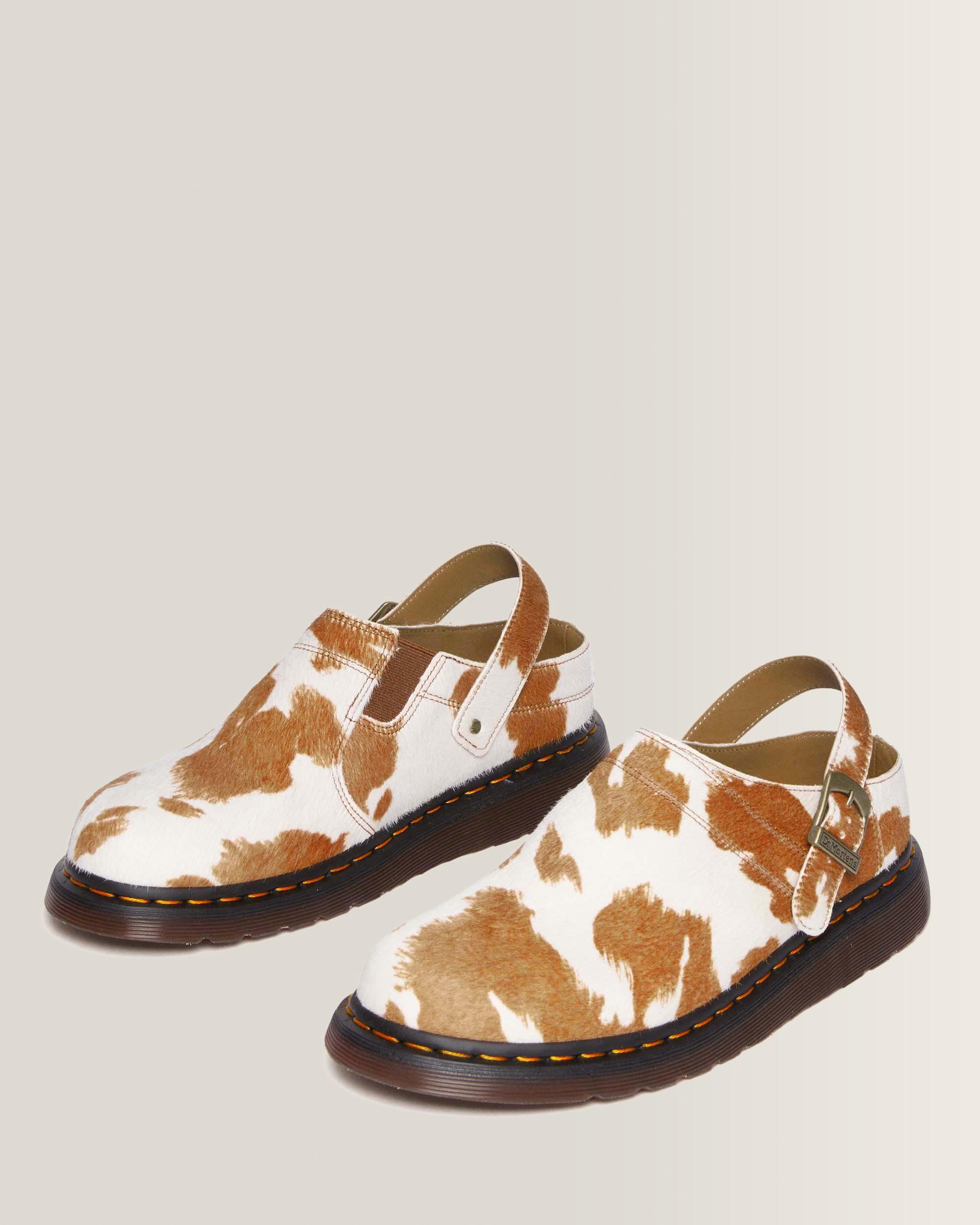 Isham Hair-On Cow Print Mules