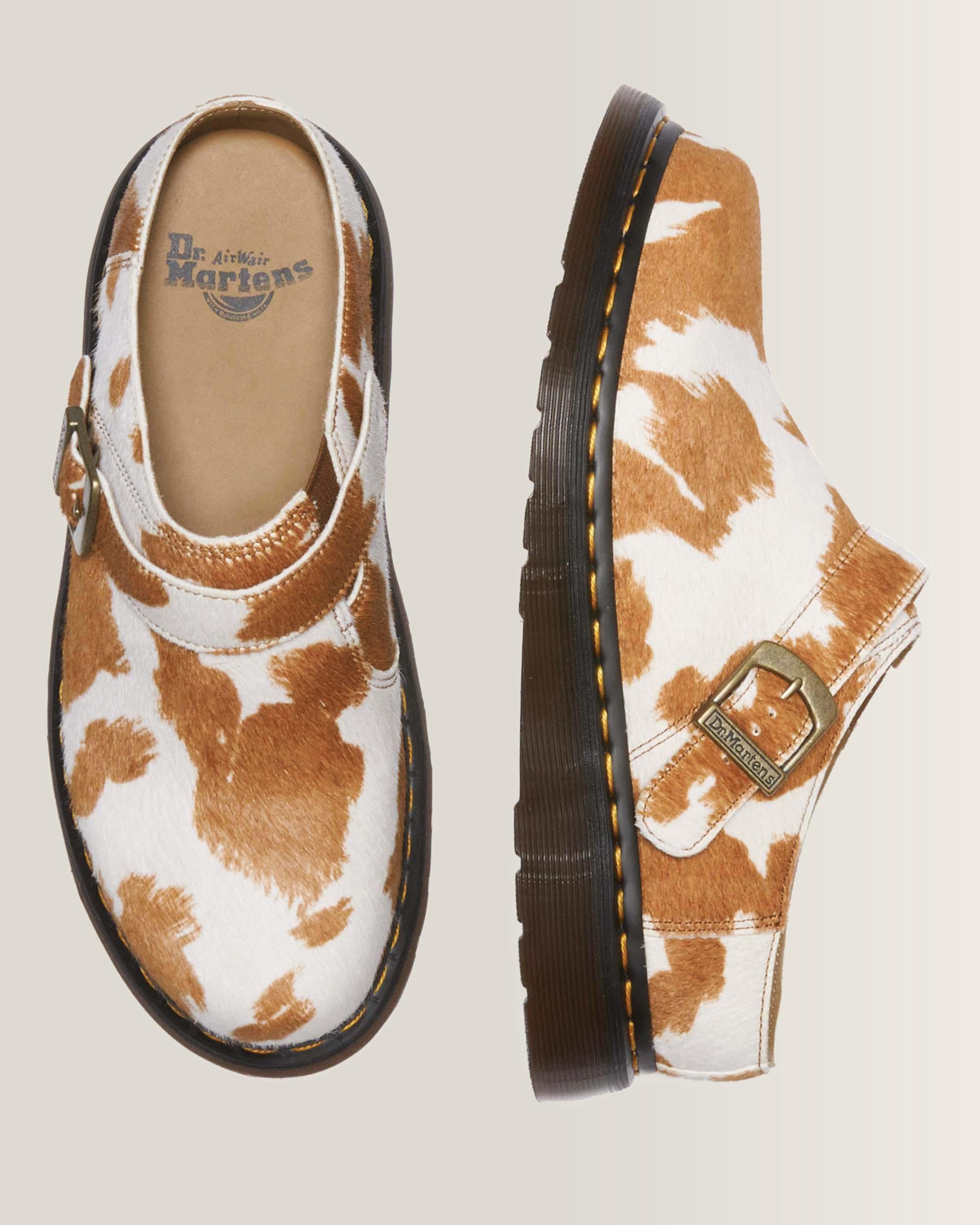 Isham Hair-On Cow Print Mules