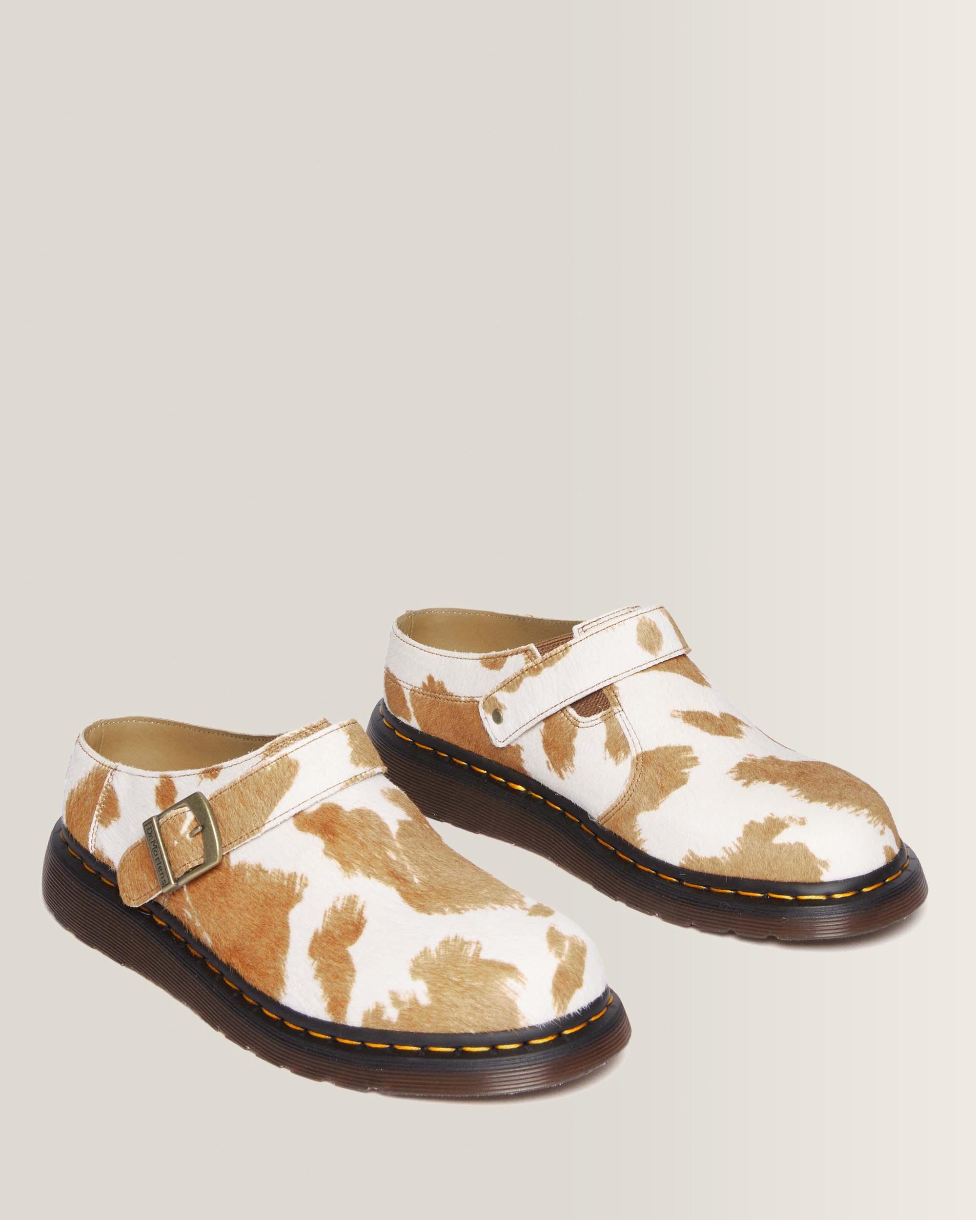 Isham Hair-On Cow Print Mules