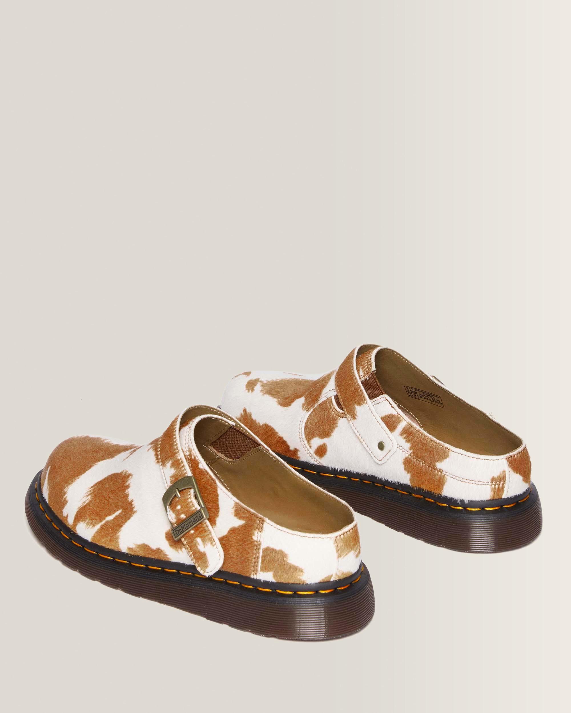 Isham Hair-On Cow Print Mules