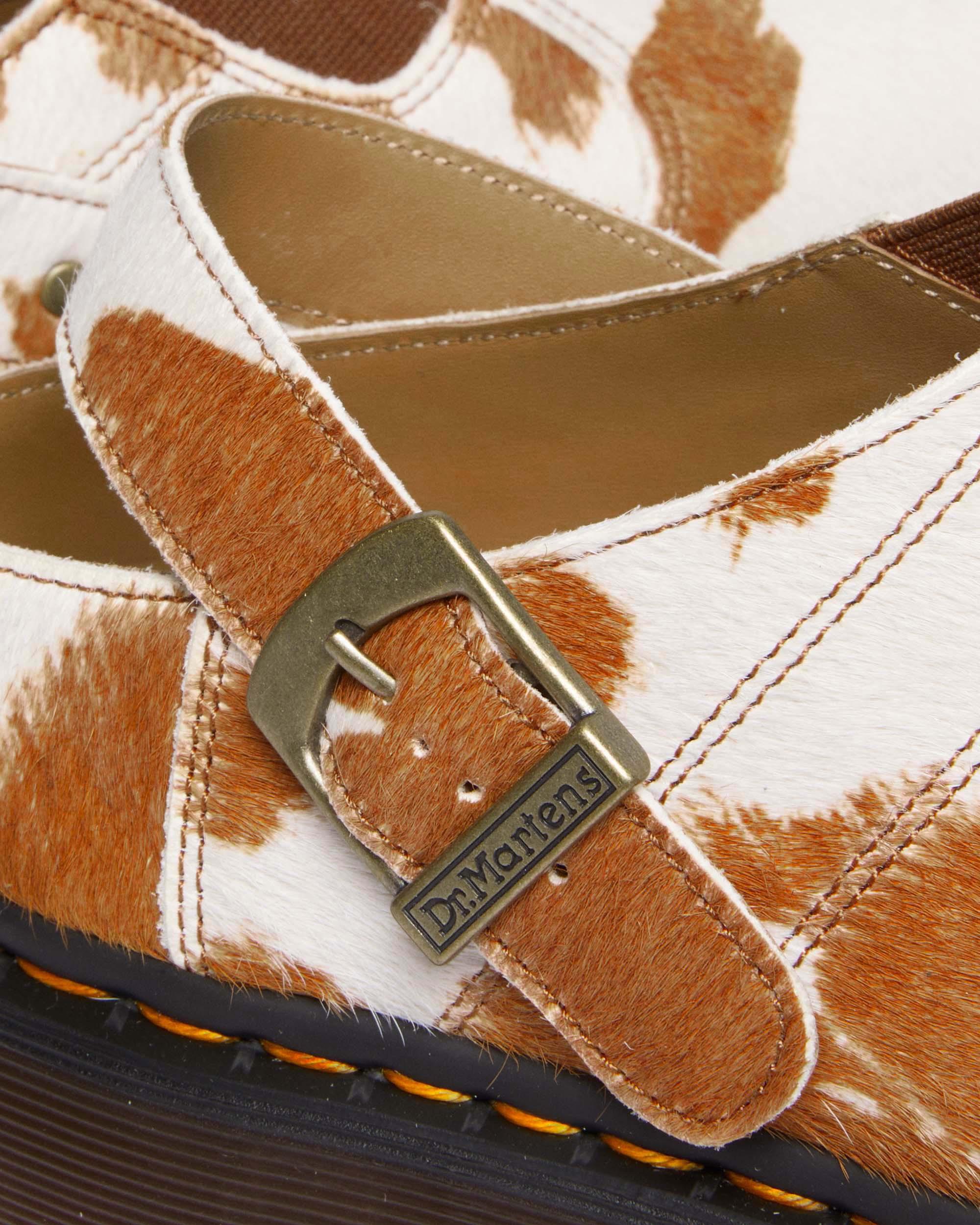 Isham Hair-On Cow Print Mules