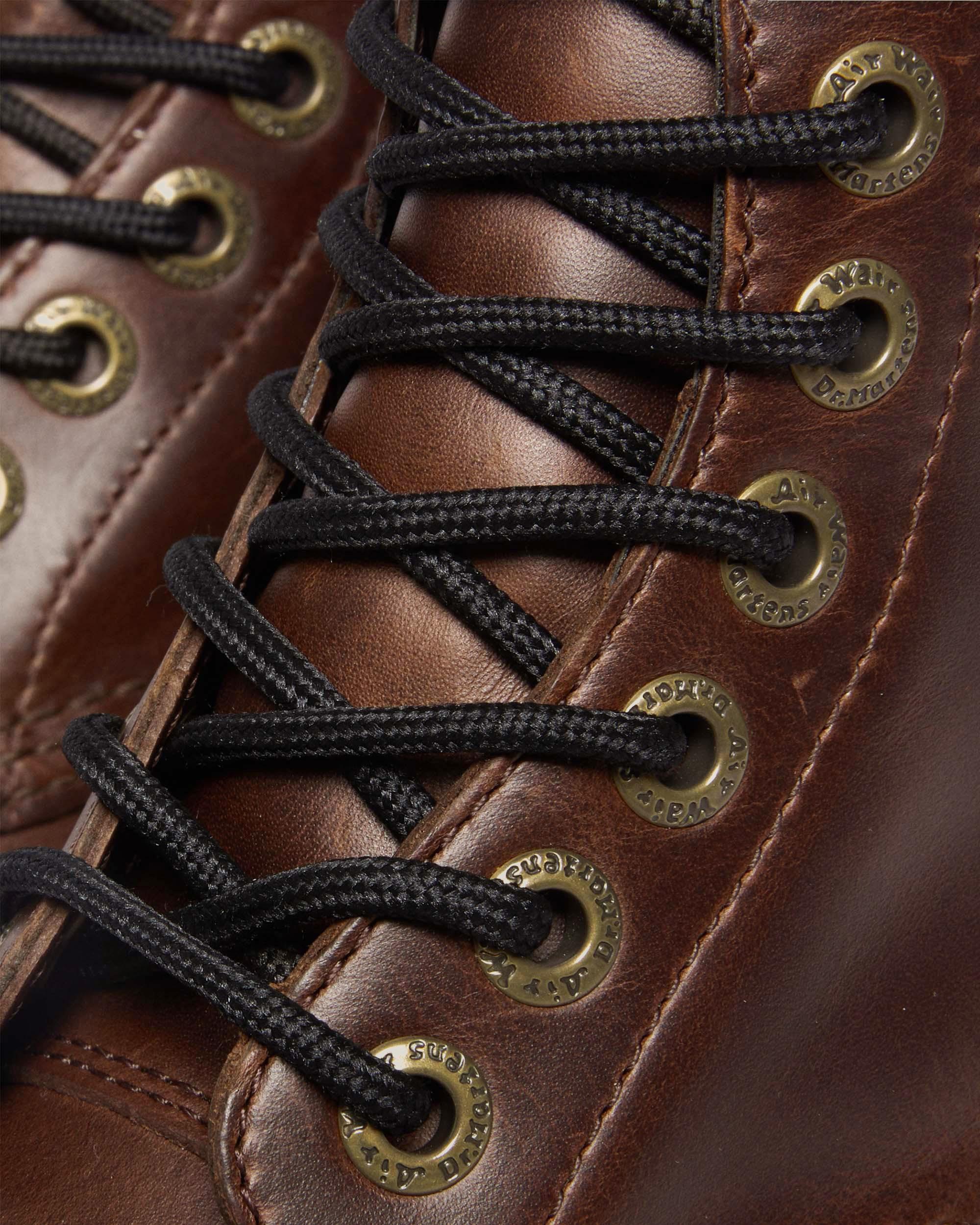 1460 Pascal Max Leather Platform Boots in Dark Brown | Dr. Martens™