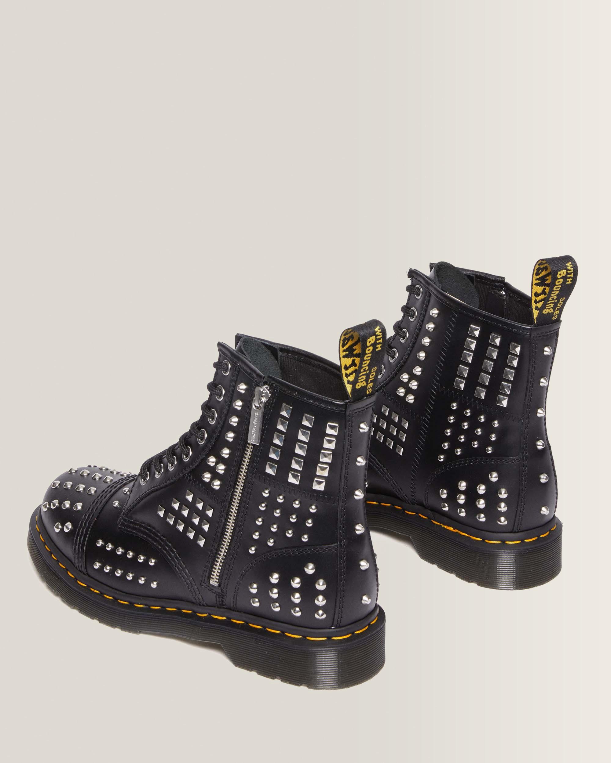 Botas 1460 Studded Zip de piel