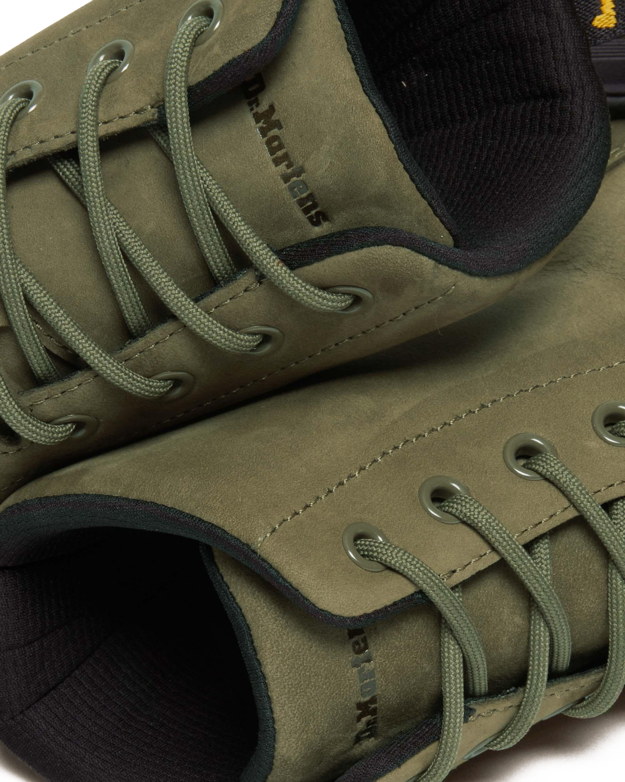 Crewson Leather Lace Up Boots in DMs Olive | Dr. Martens™