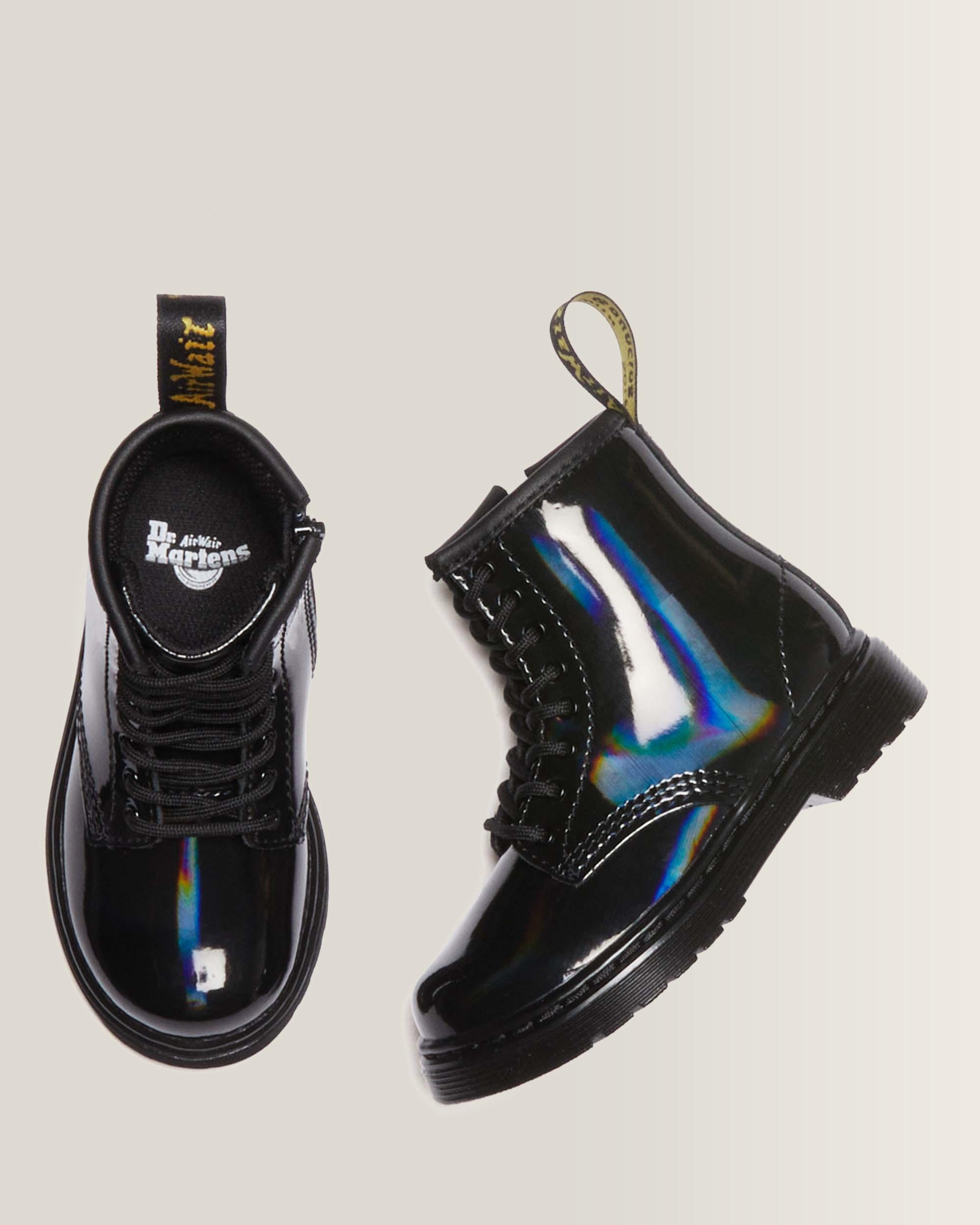Toddler 1460 Rainbow Patent Leather Lace Up Boots