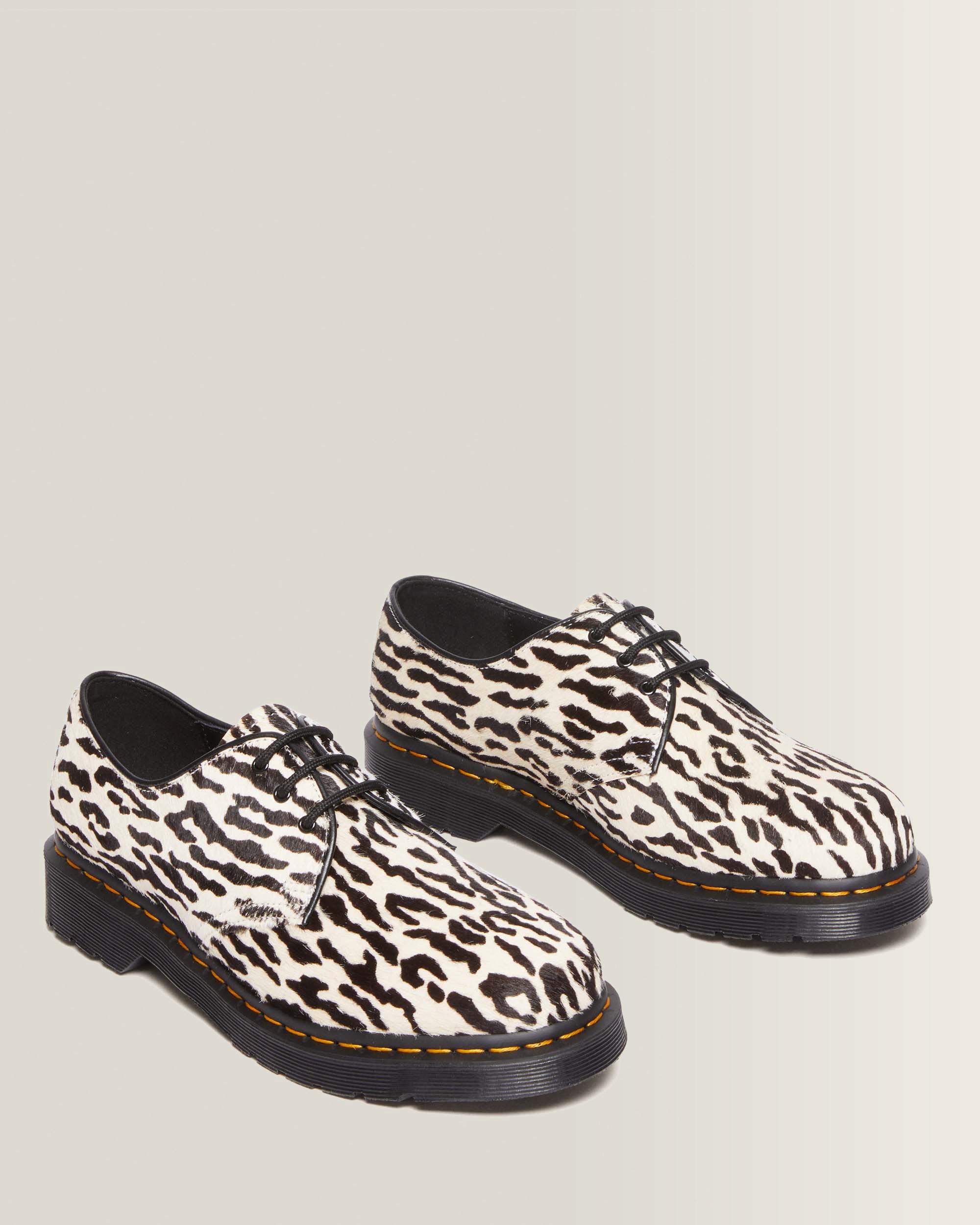 1461 Wacko Maria Hair-On Oxford Shoes in BLACK+WHITE | Dr. Martens™