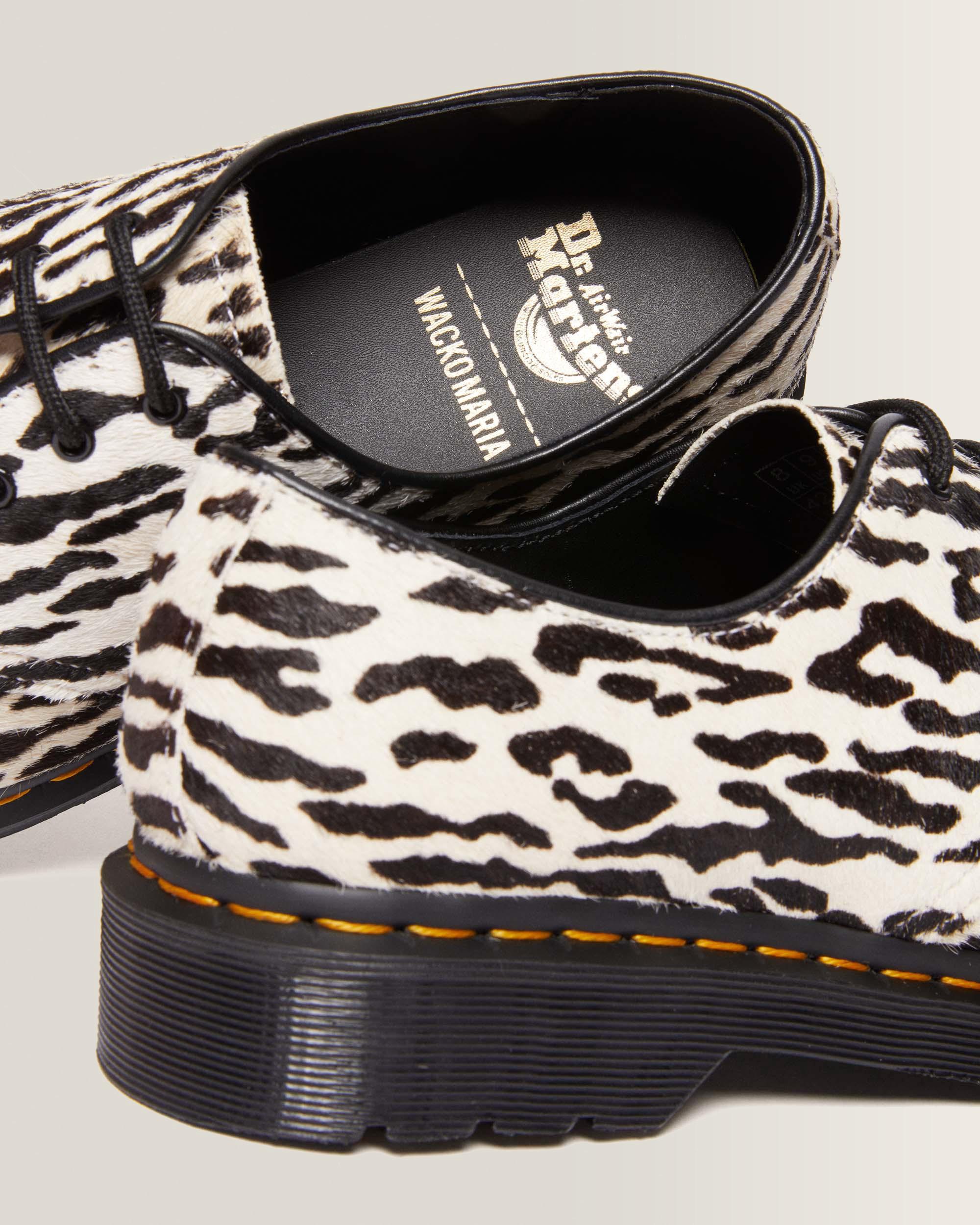 1461 Wacko Maria Hair-On Oxford Shoes in BLACK+WHITE | Dr. Martens™