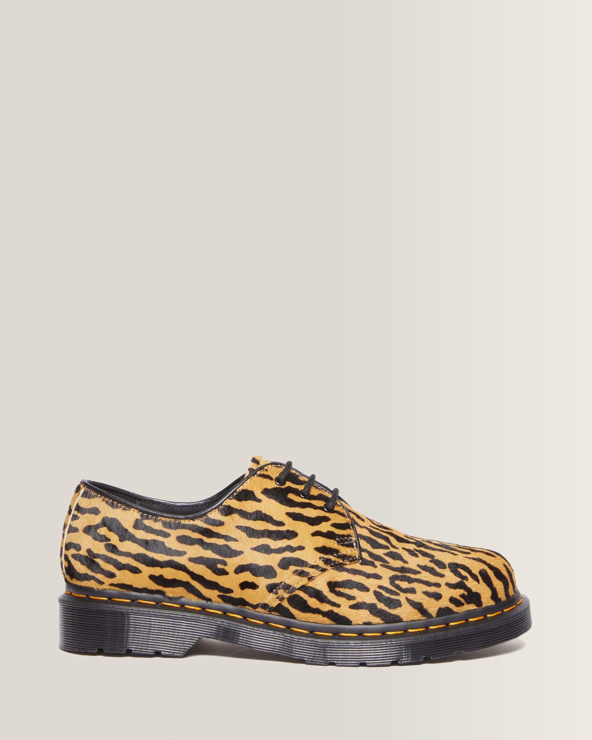 1461 Wacko Maria Hair-On Oxford Shoes in CAMEL+BLACK | Dr. Martens™