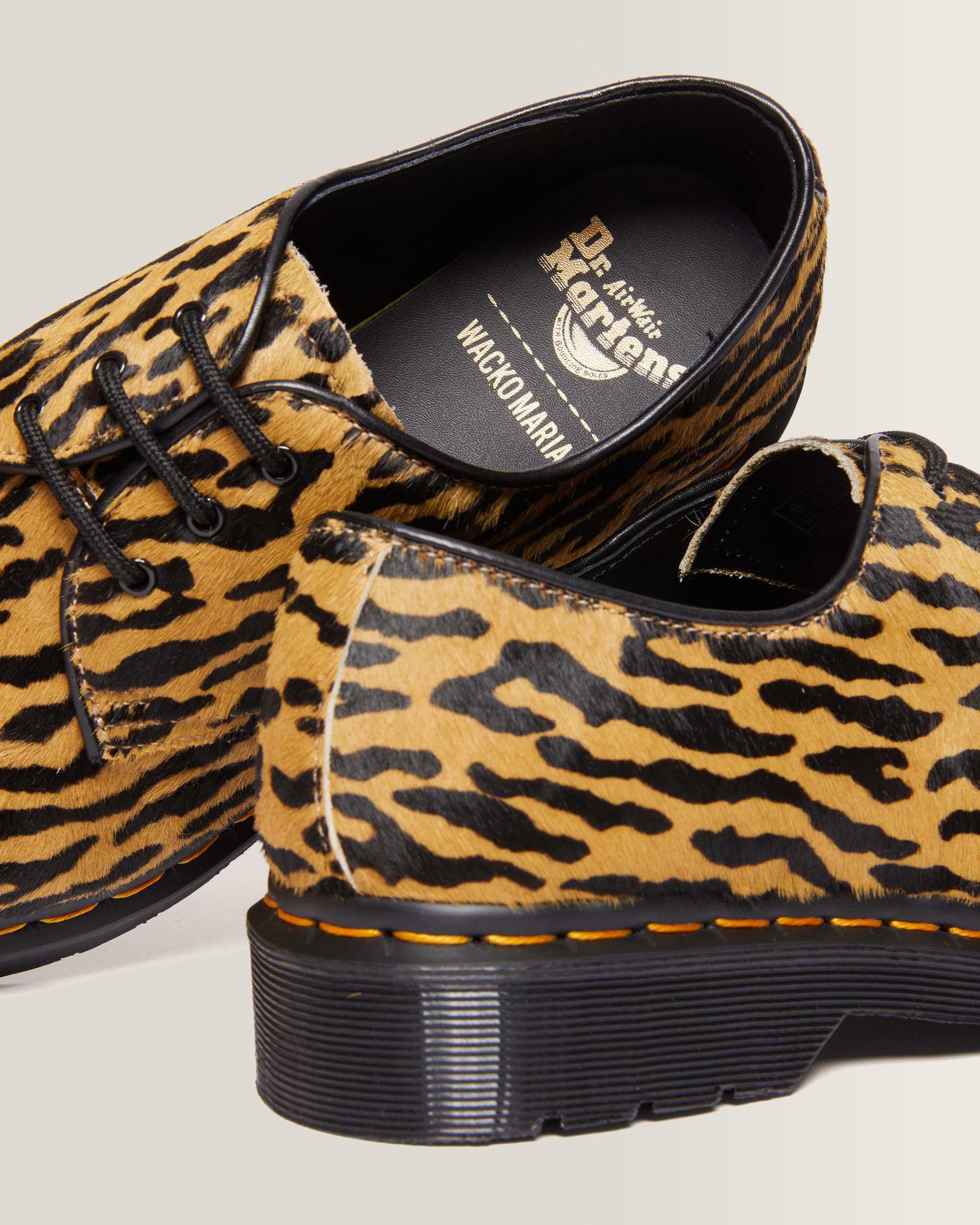1461 Wacko Maria Hair-On Oxford Shoes in CAMEL+BLACK | Dr. Martens™