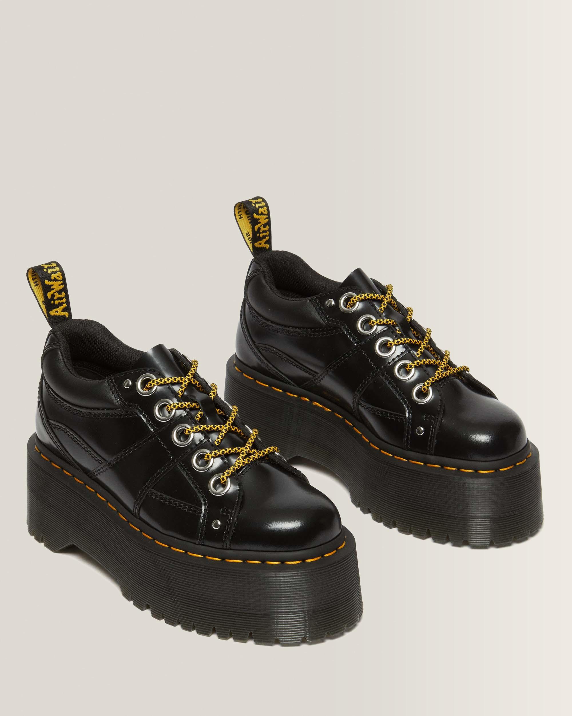 5-Eye Max Buttero Leather Platform Shoes