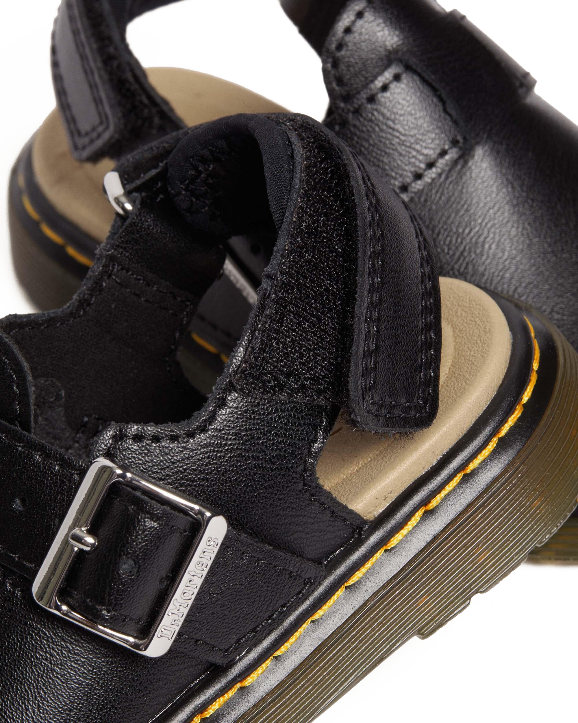 Сабо Dr. Martens Jorgie Leather Slingback Mules для малышей, цвет: Чёрный — фото 2