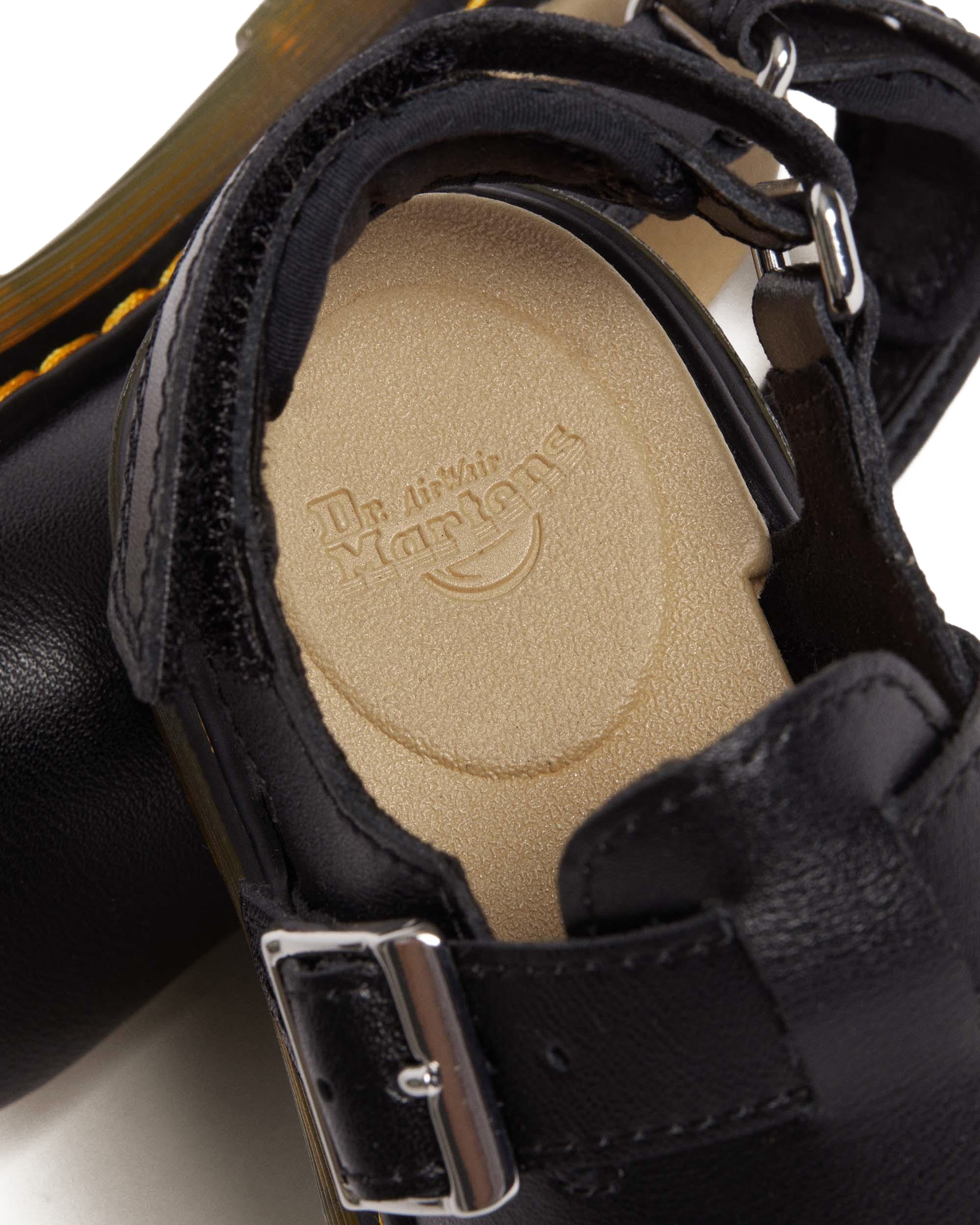 Сабо Dr. Martens Jorgie Leather Slingback Mules для малышей, цвет: Чёрный — фото 7