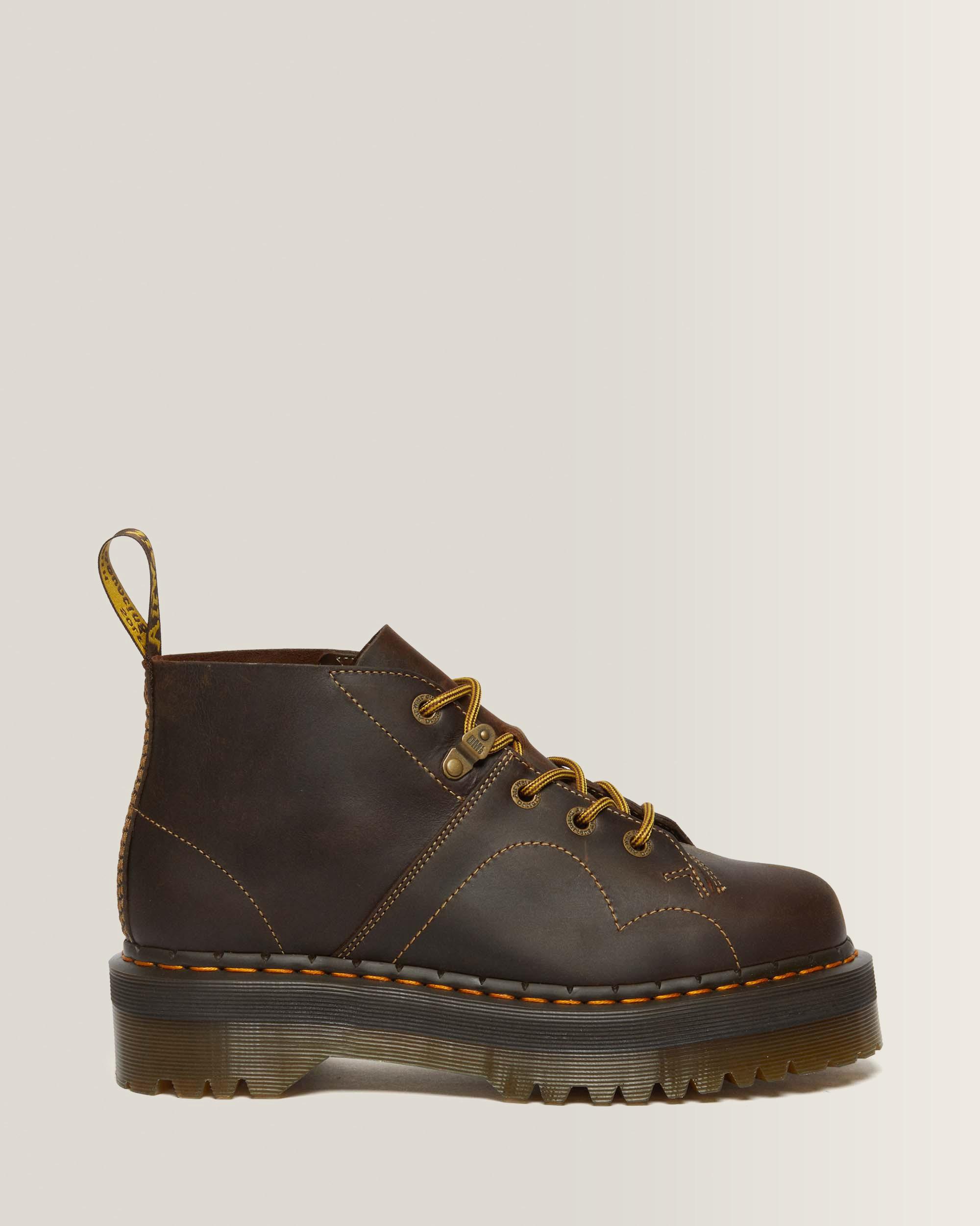 Boots plateformes Church Arc en cuir Crazy Horse
