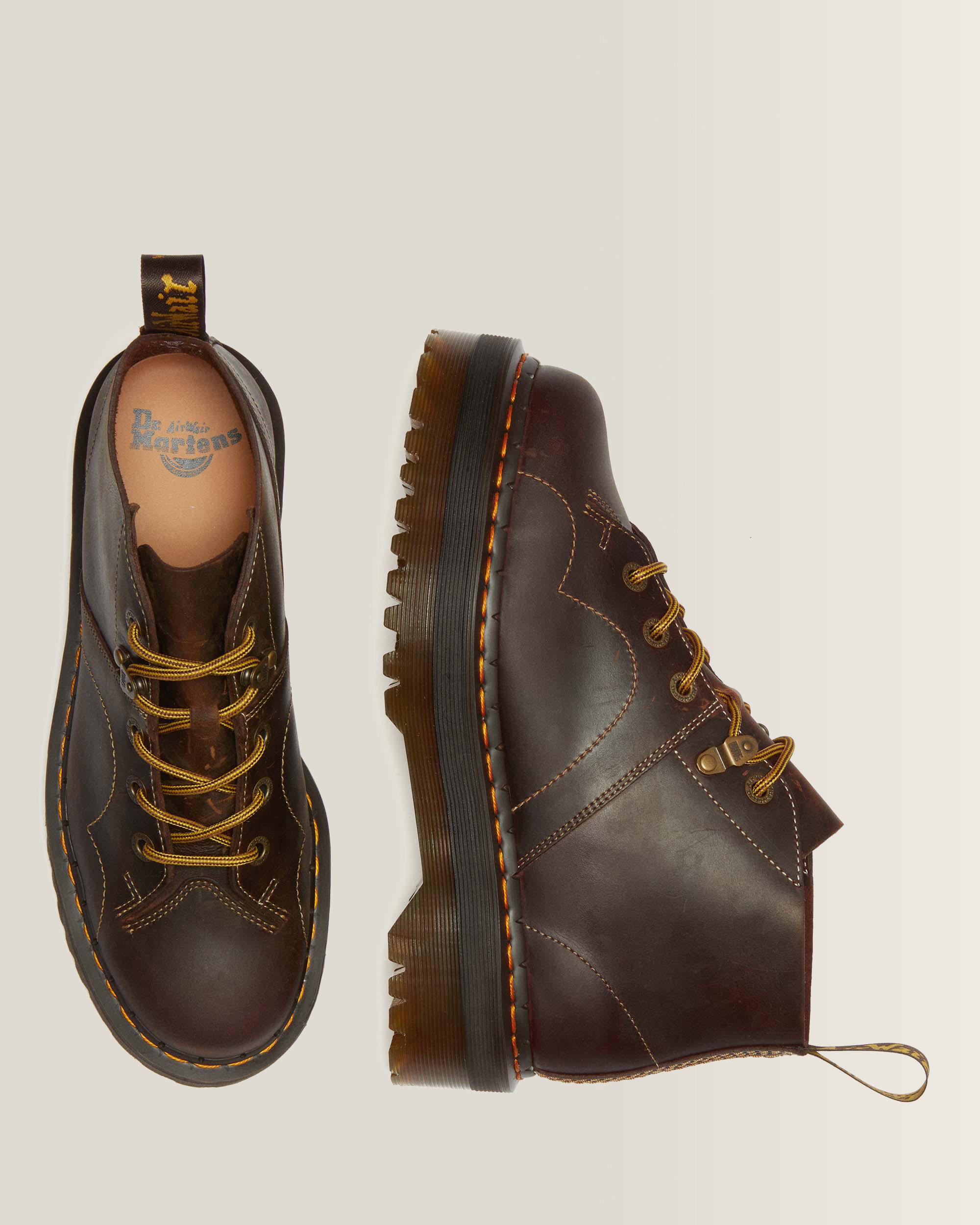 Boots plateformes Church Arc en cuir Crazy Horse