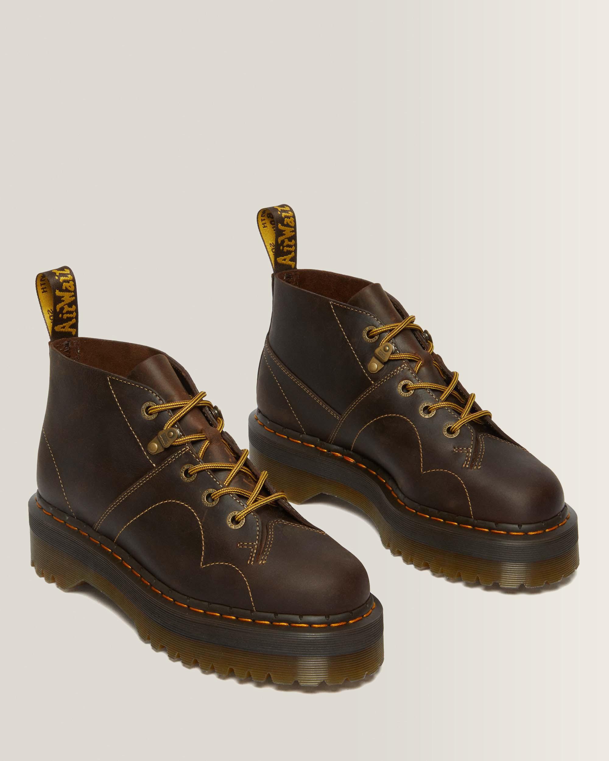 Boots plateformes Church Arc en cuir Crazy Horse