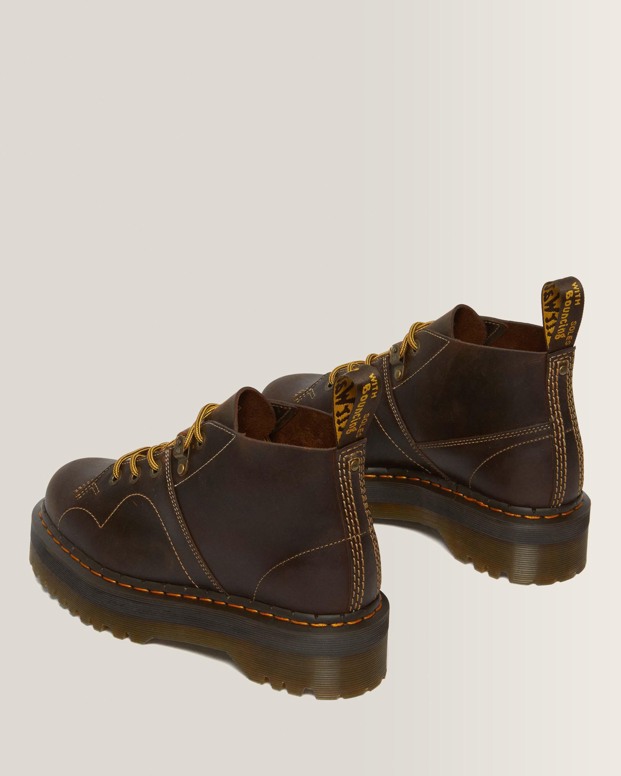 Boots plateformes Church Arc en cuir Crazy Horse