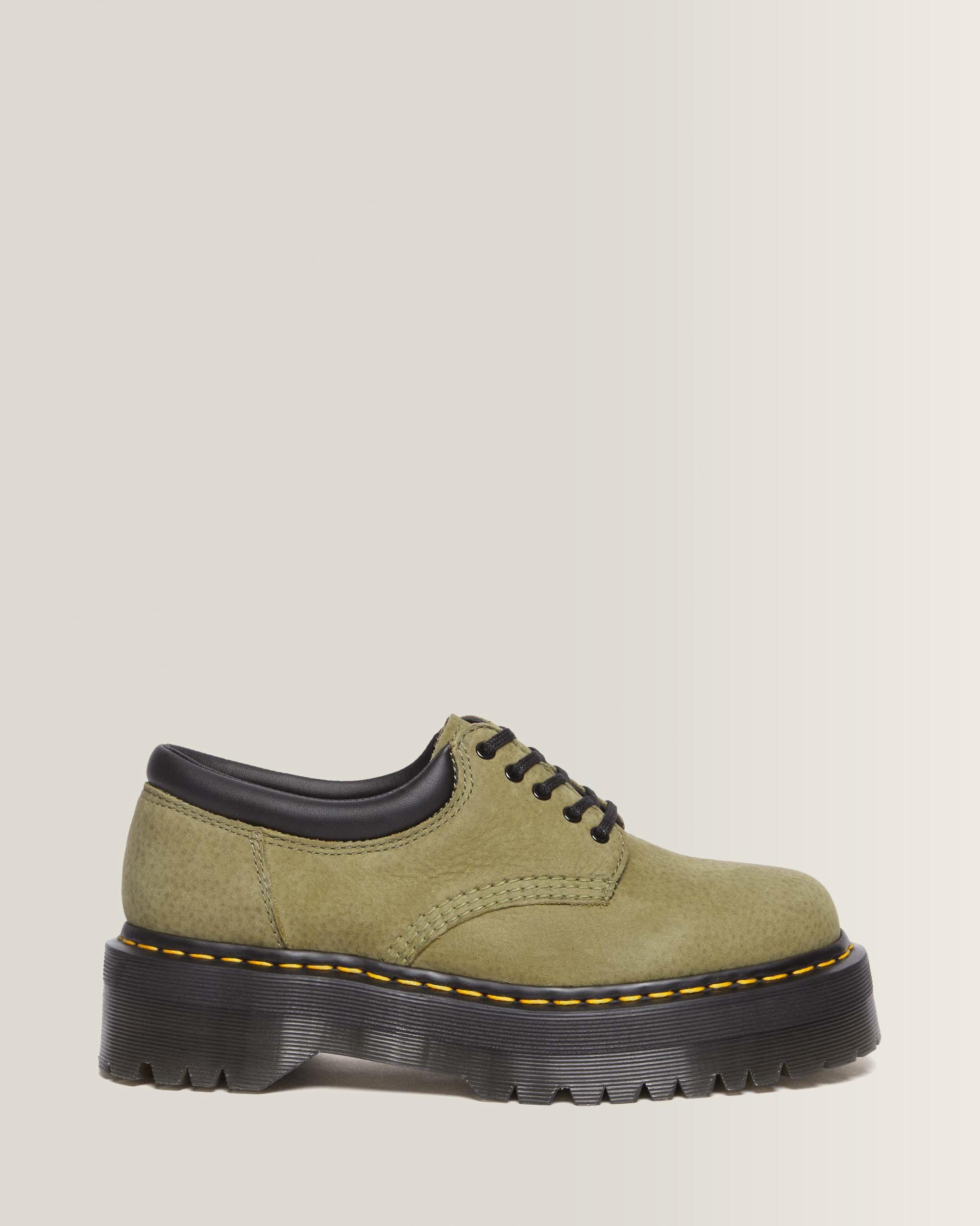 Zapato con plataforma 8053 de piel Tumbled Nubuck