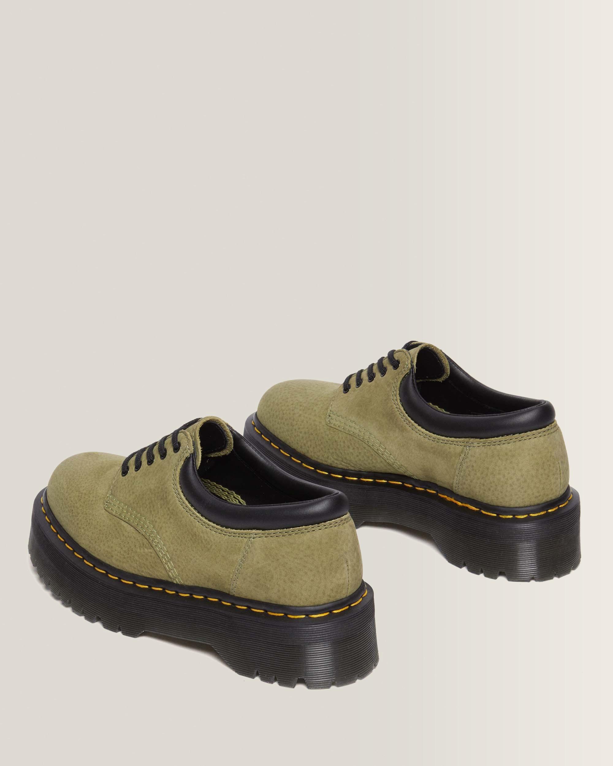 Zapato con plataforma 8053 de piel Tumbled Nubuck