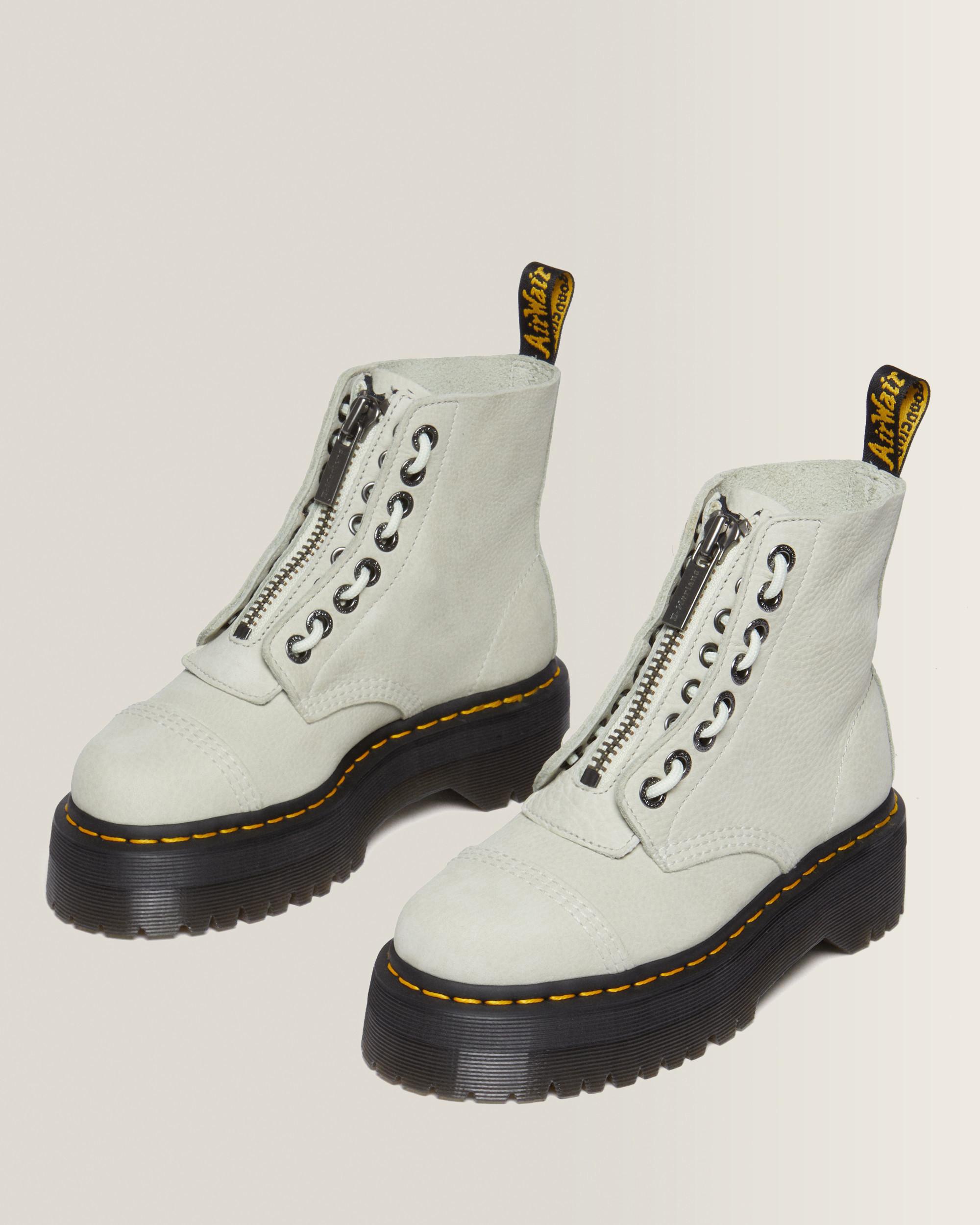 Boots plateformes Sinclair en cuir Tumbled Nubuck