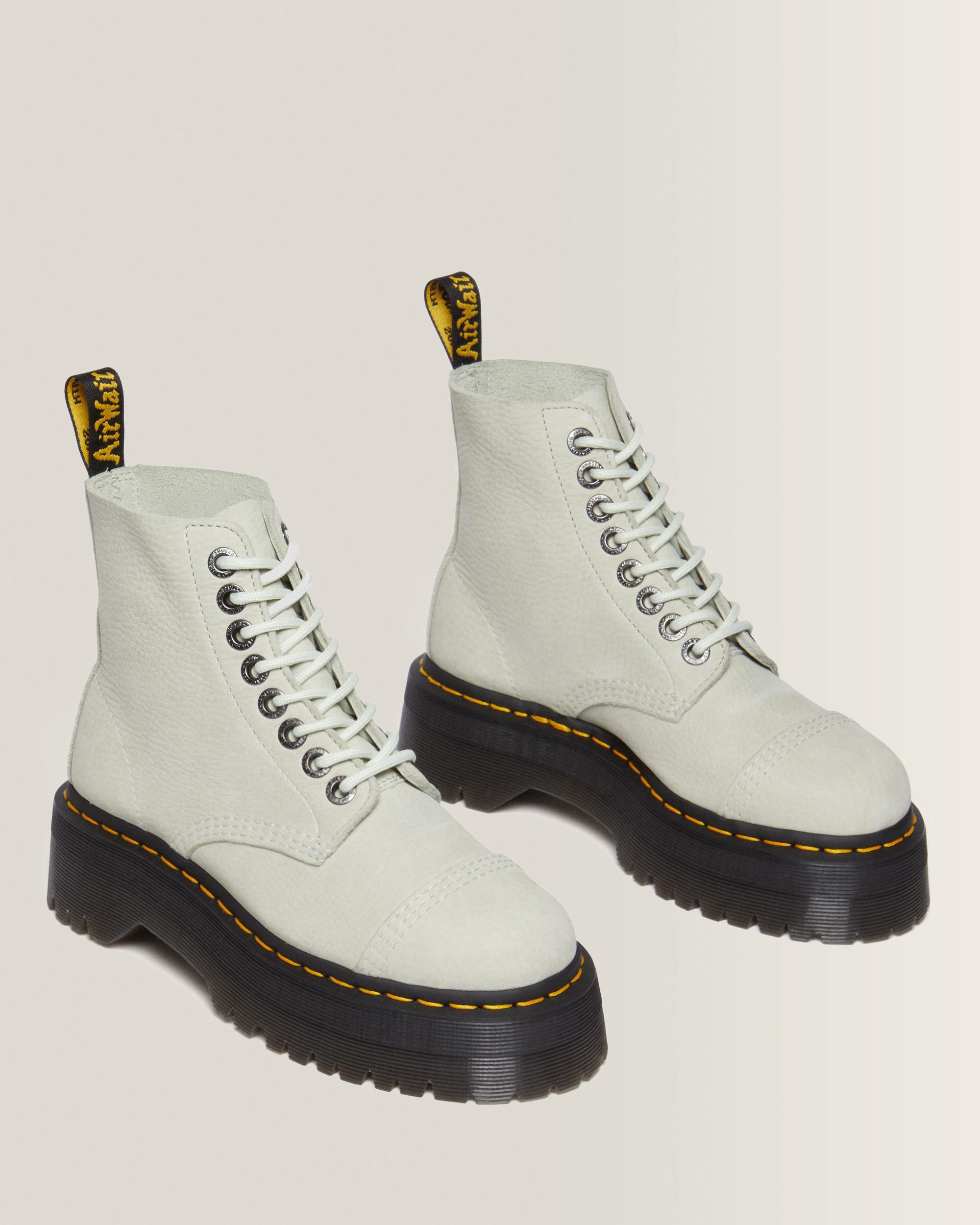 Boots plateformes Sinclair en cuir Tumbled Nubuck