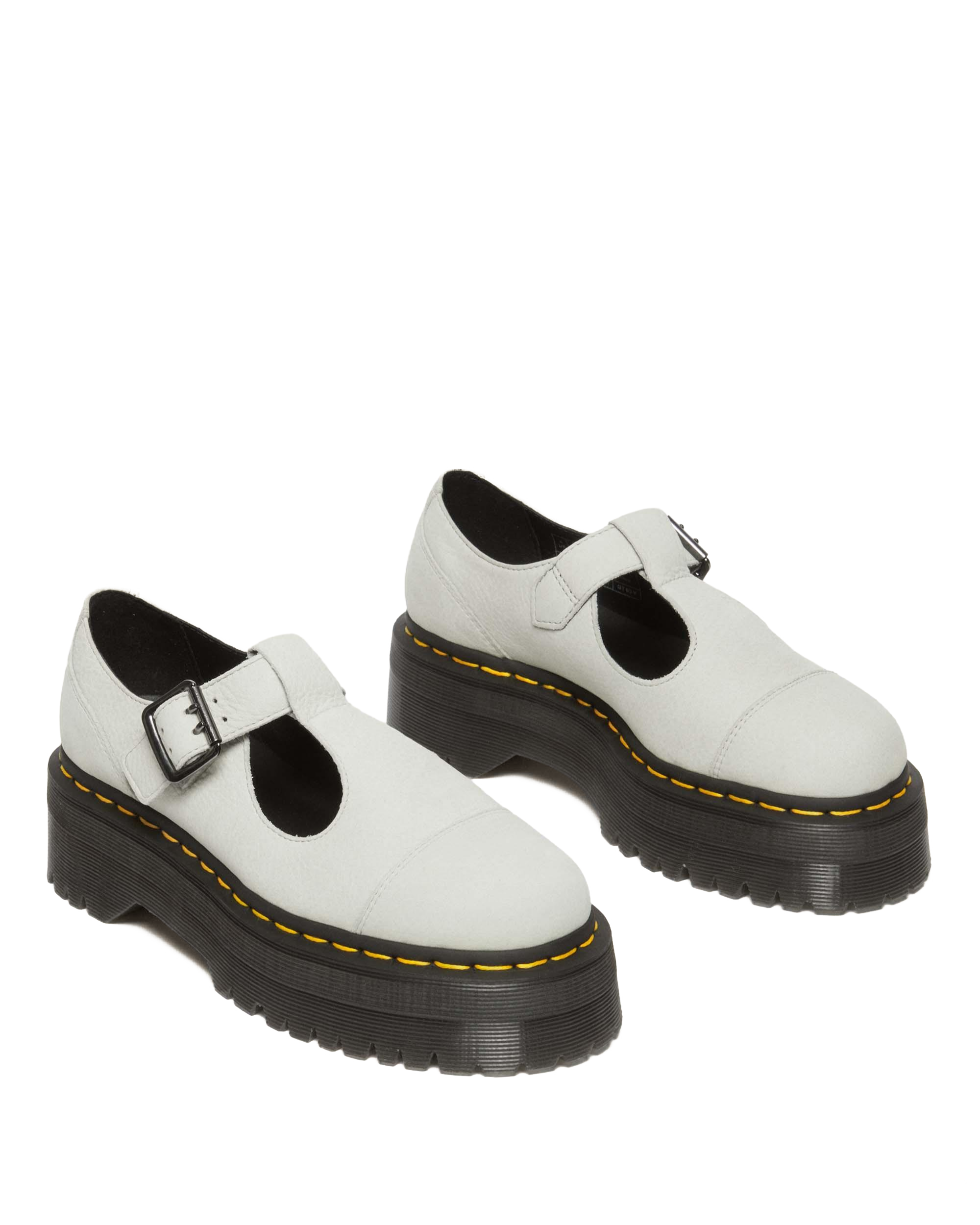 Туфли Dr. Martens Bethan Tumbled Nubuck Leather Platform Mary Jane, цвет: Дымчатый мятный — фото 4