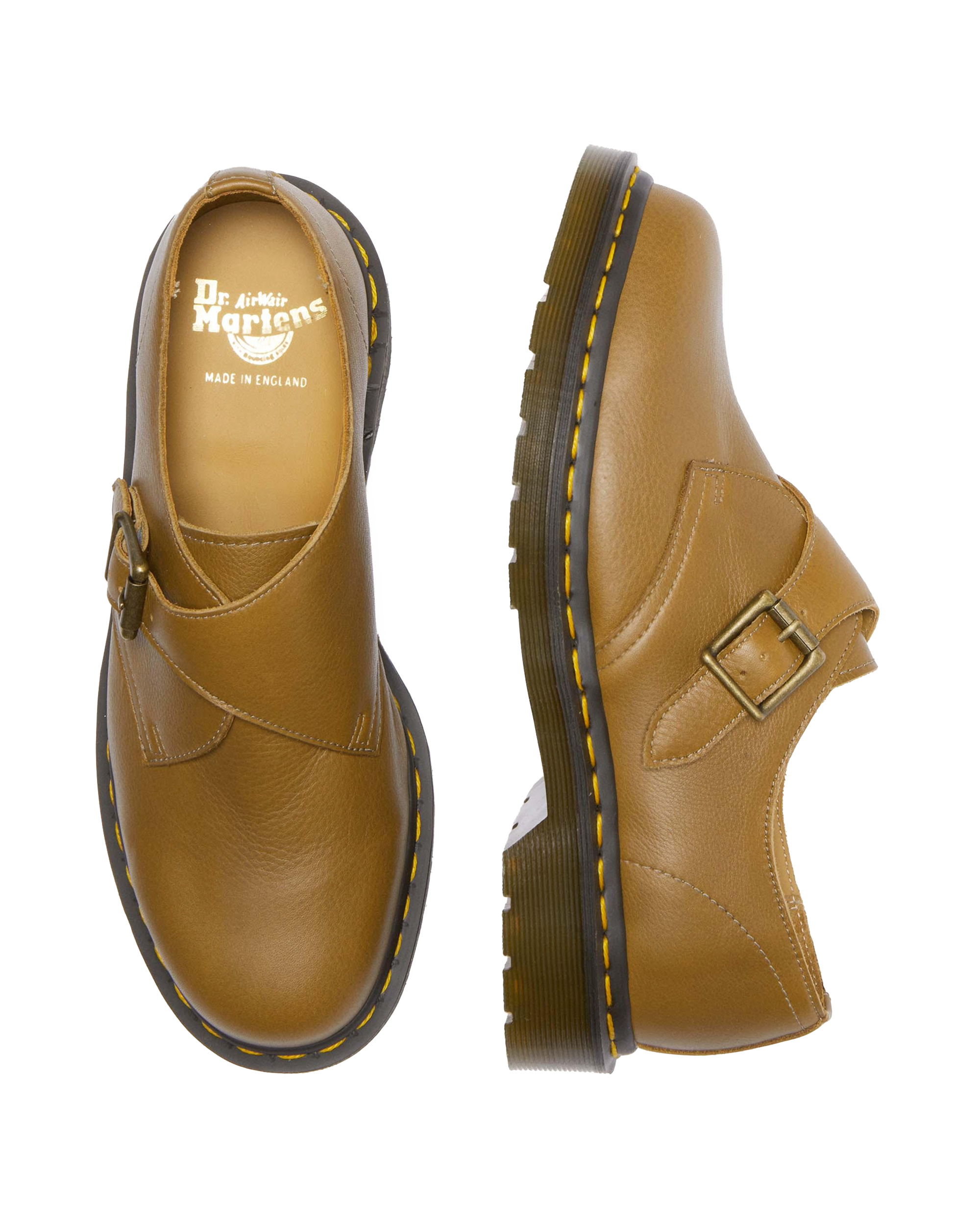 1461 Monk Buckle Leder Schuhe