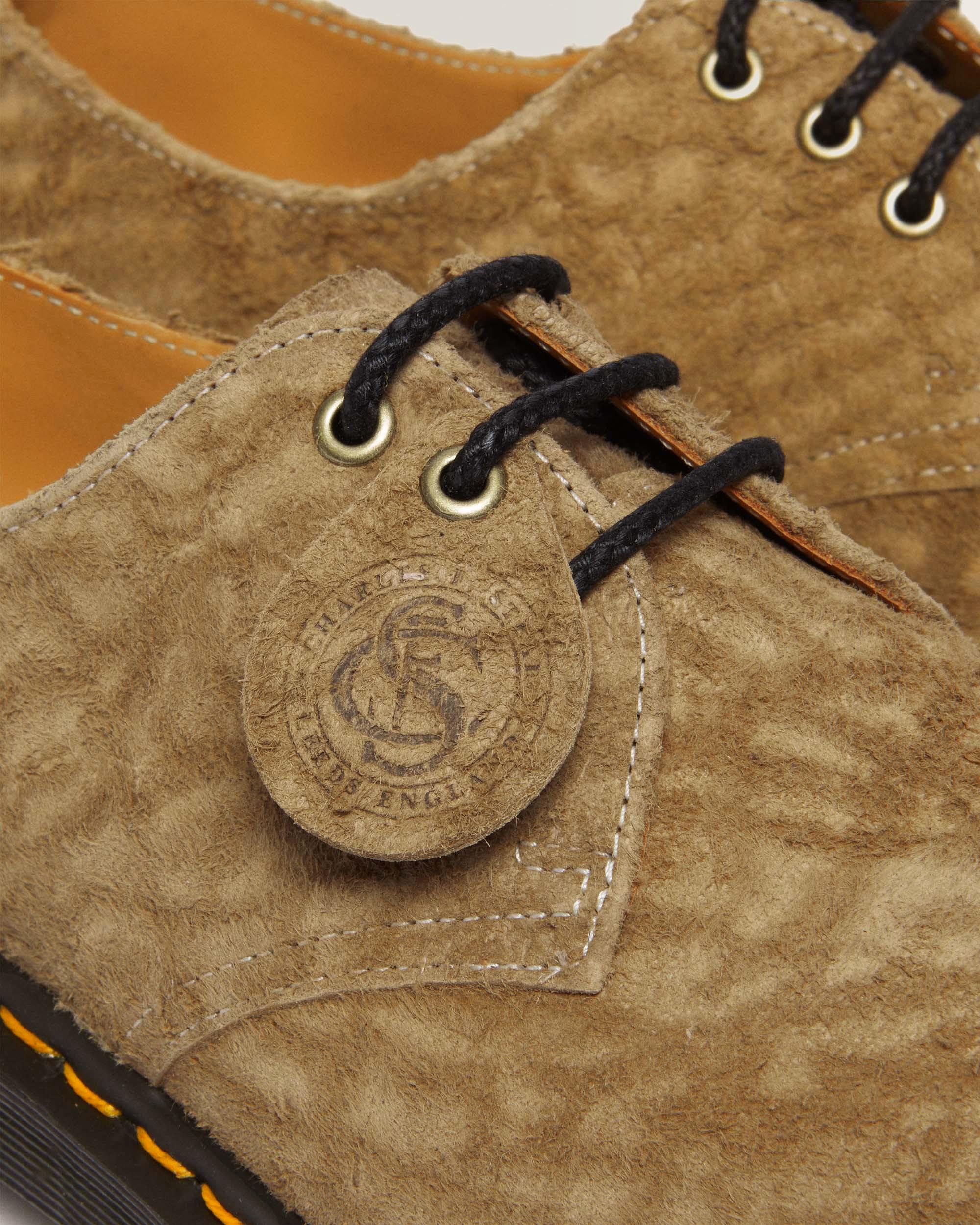 Scarpe Oxford 1461 Bex Made in England in pelle scamosciata goffrata