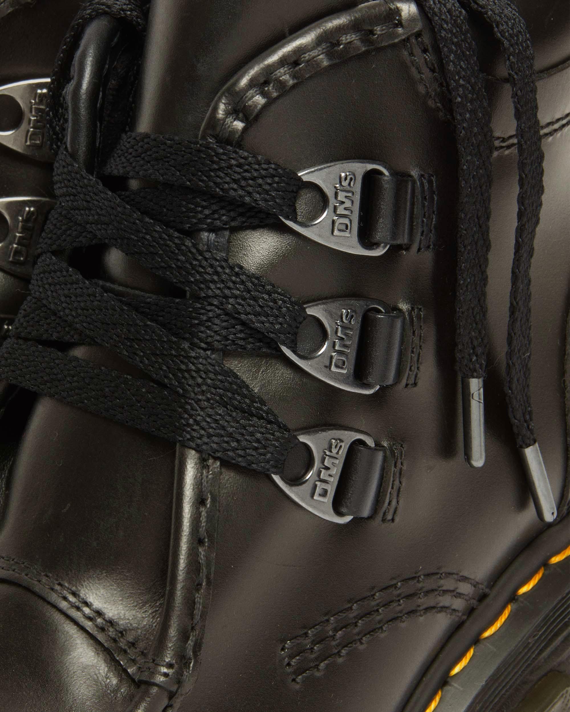 Corran 3-Eye Atlas Leather Heeled Boots in Black Atlas | Dr. Martens™