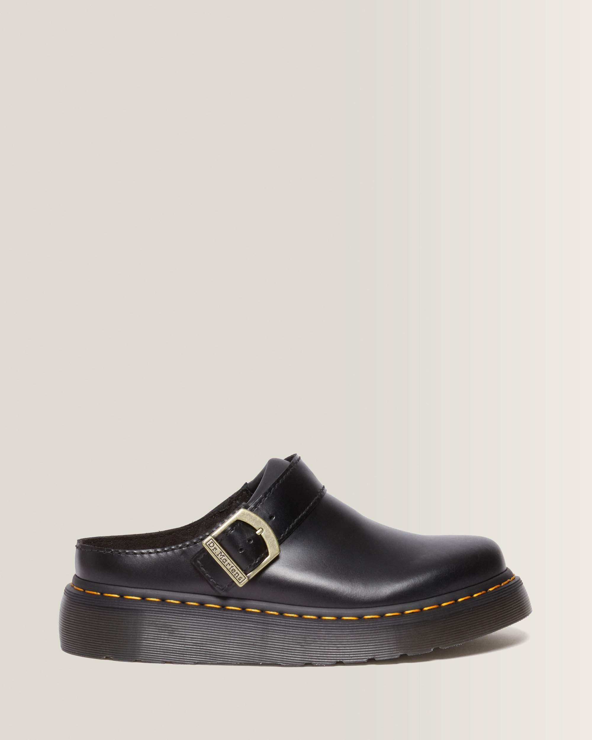 Laketen Leder Plateau Mules