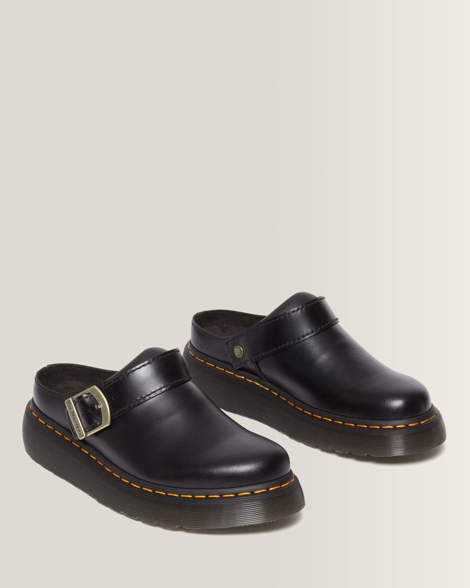 Laketen Leder Plateau Mules