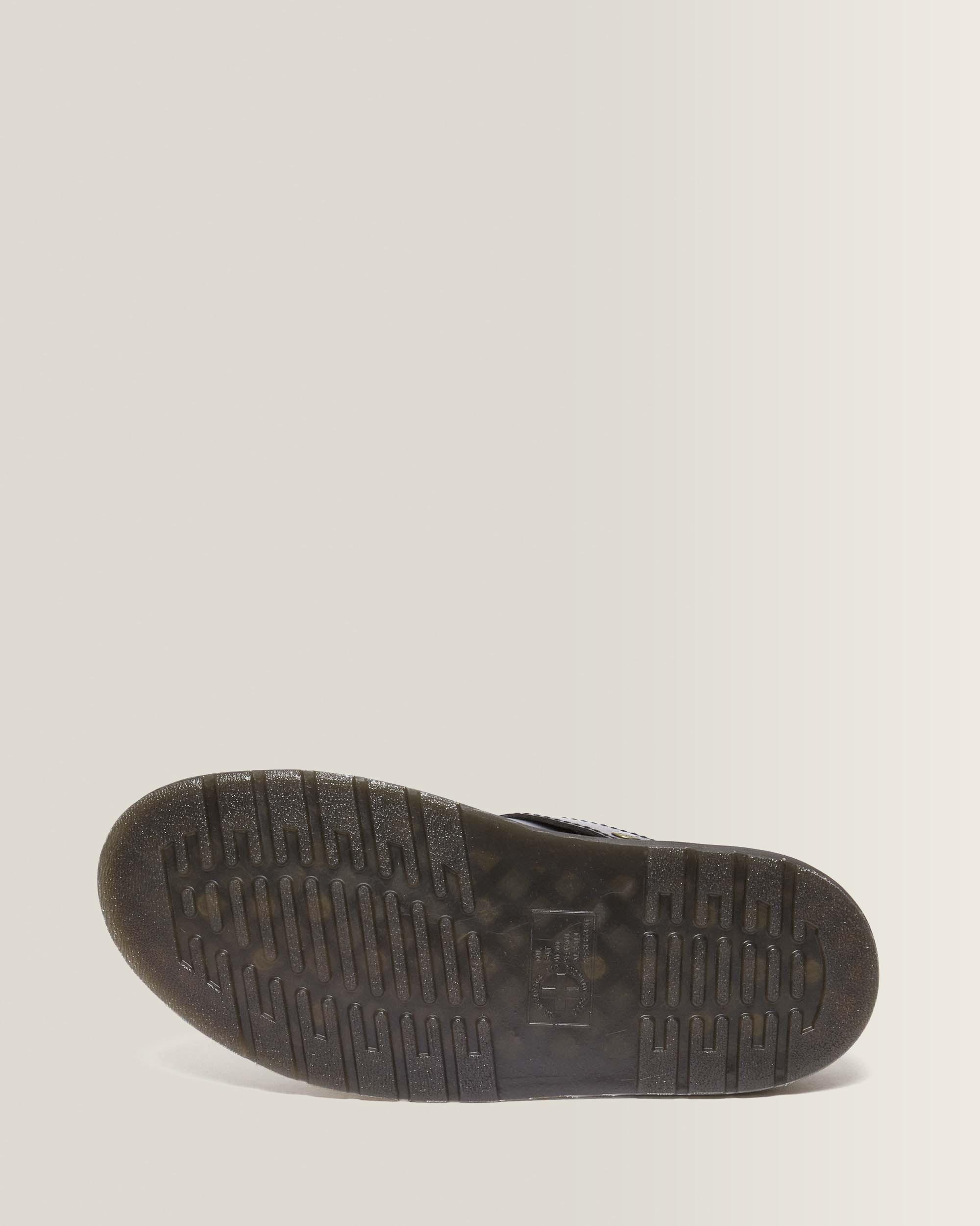 Laketen Leather Platform Mules in Black Atlas | Dr. Martens™