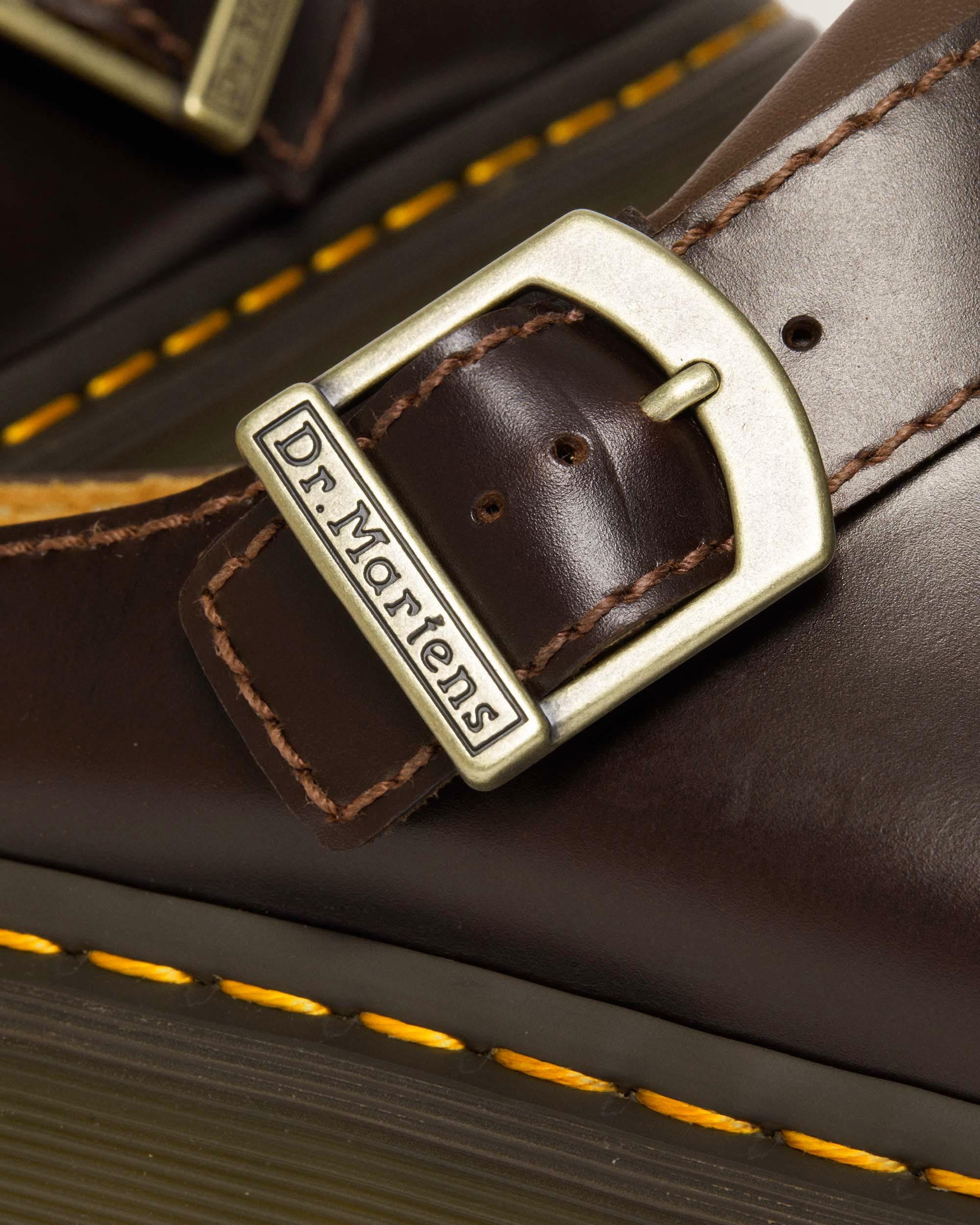 Laketen Leather Platform Mules in Charro | Dr. Martens™