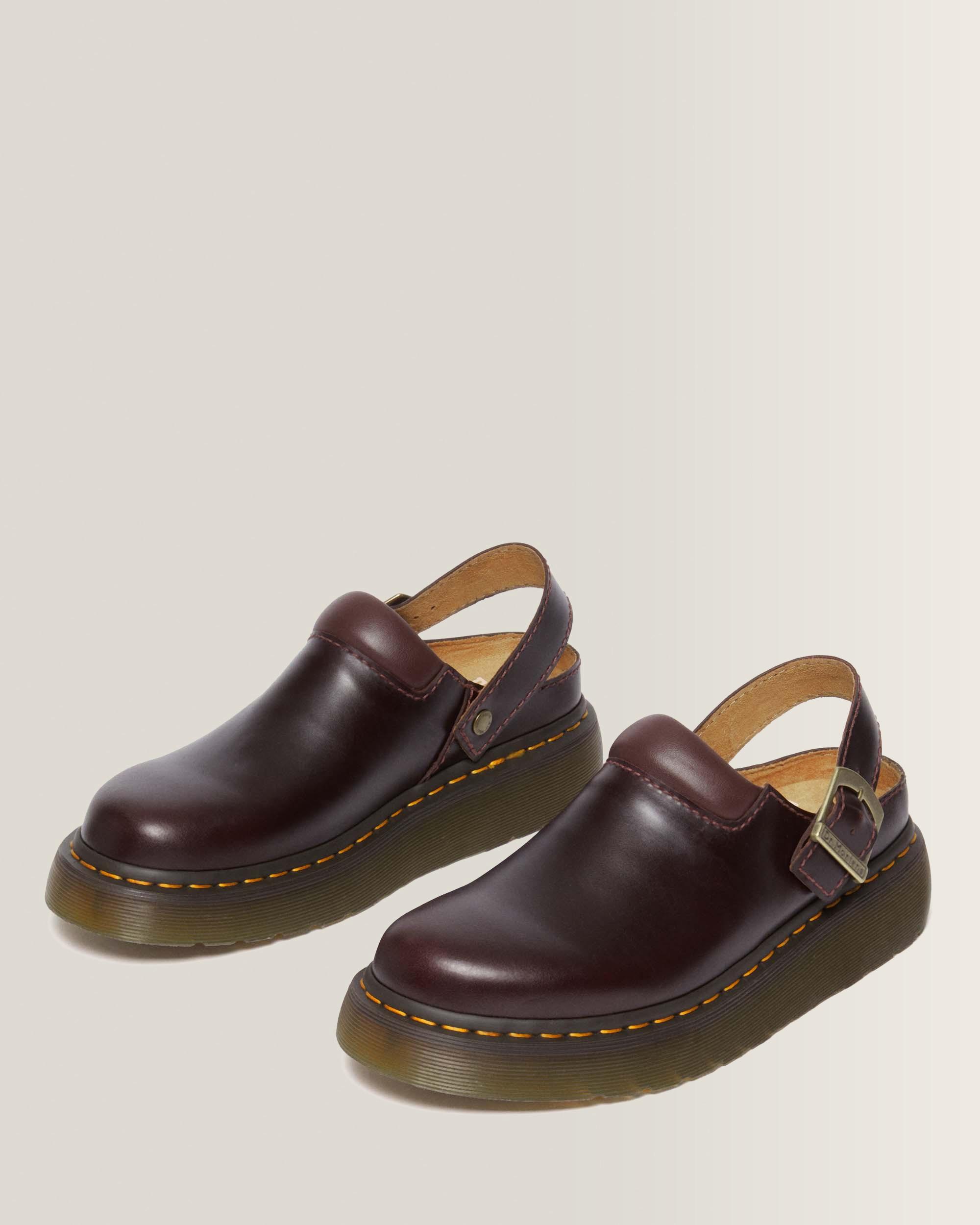 Laketen Leather Platform Mules in Charro | Dr. Martens™