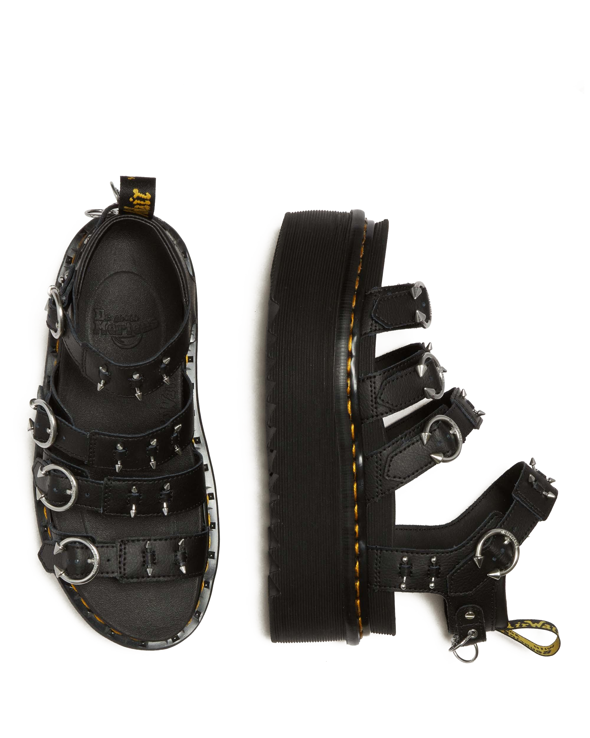 Blaire Piercing Leren Platform Sandalen
