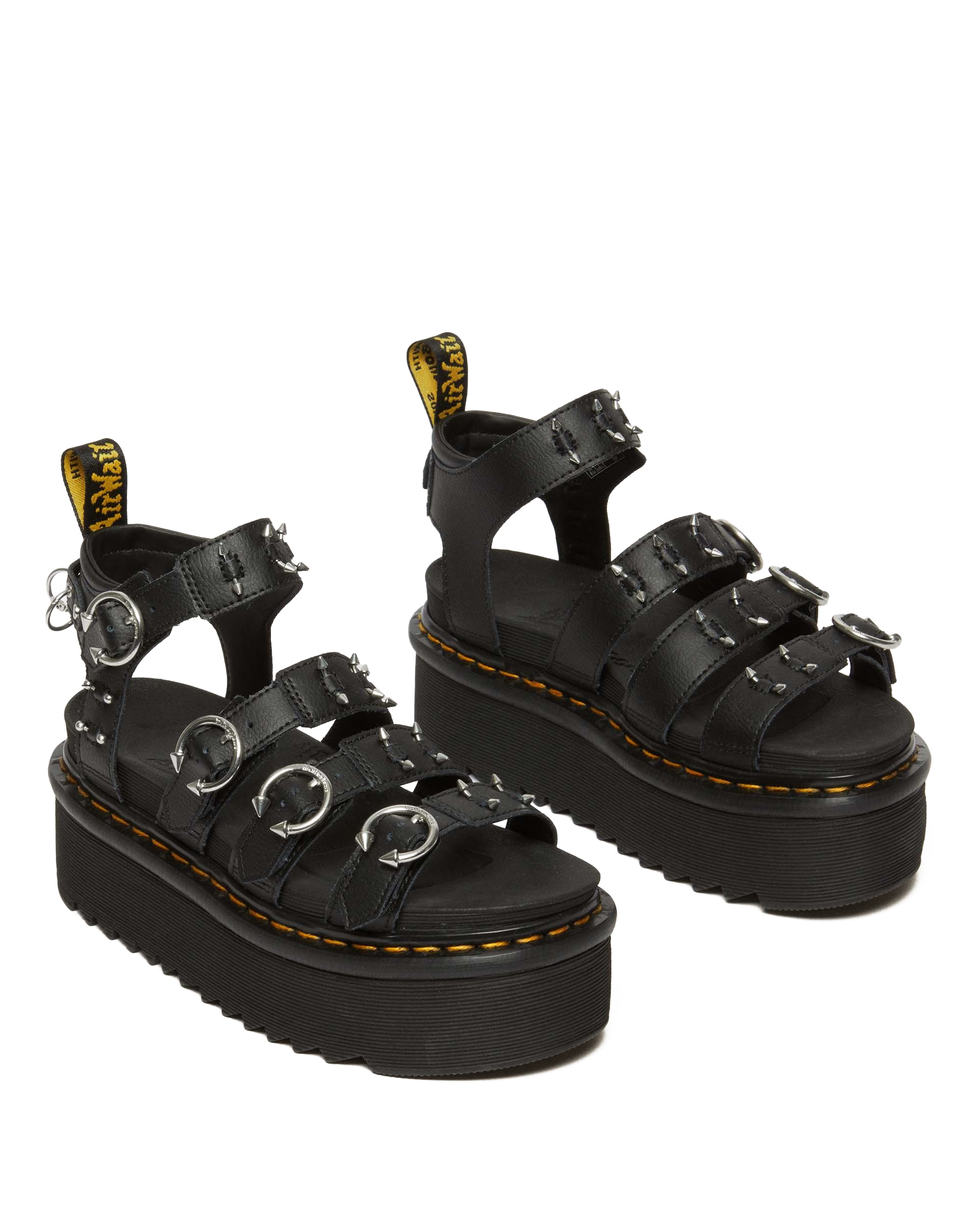 Blaire Piercing Leren Platform Sandalen