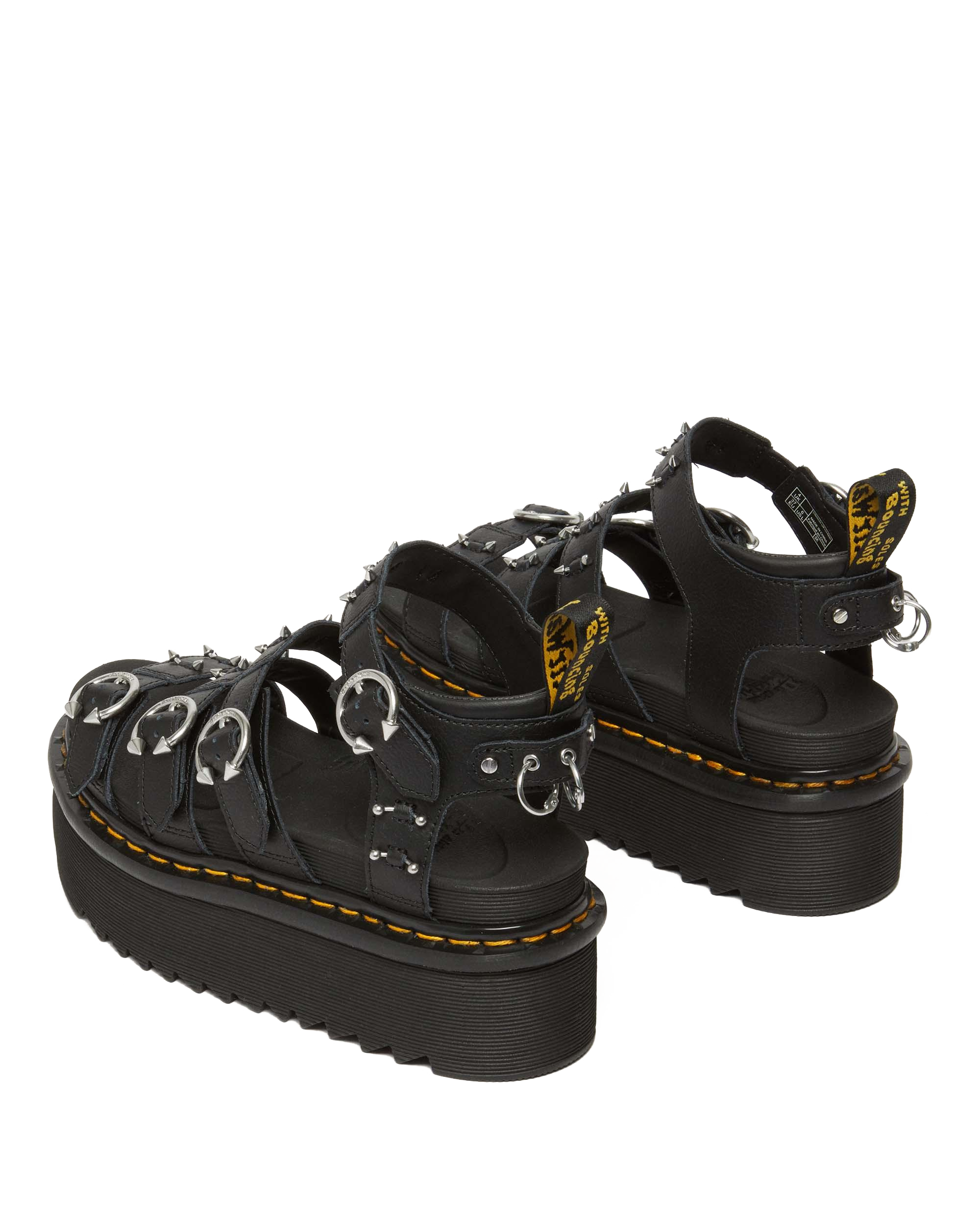 Blaire Piercing Leren Platform Sandalen