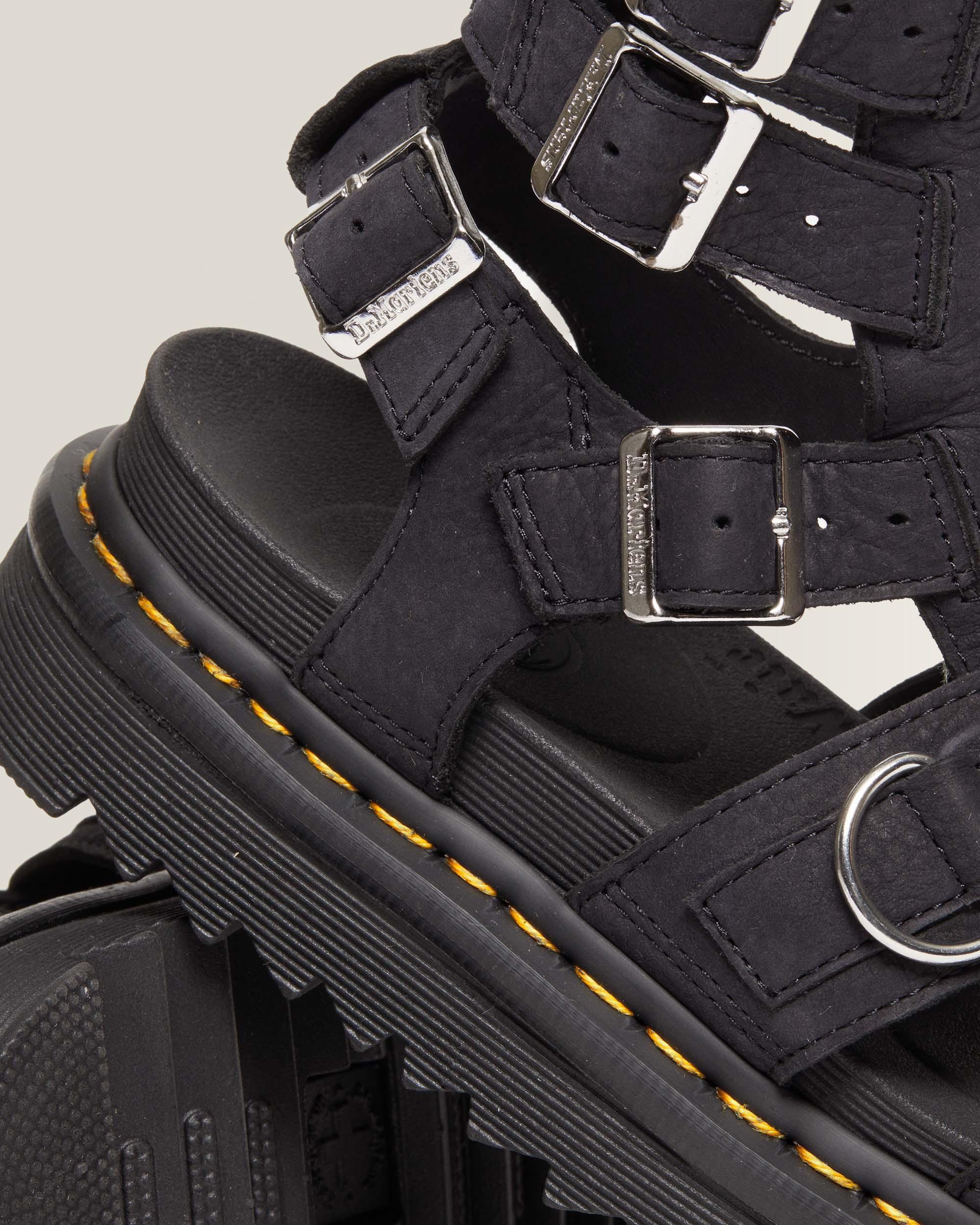 Sandalias Olson de piel Tumbled Nubuck con cremallera
