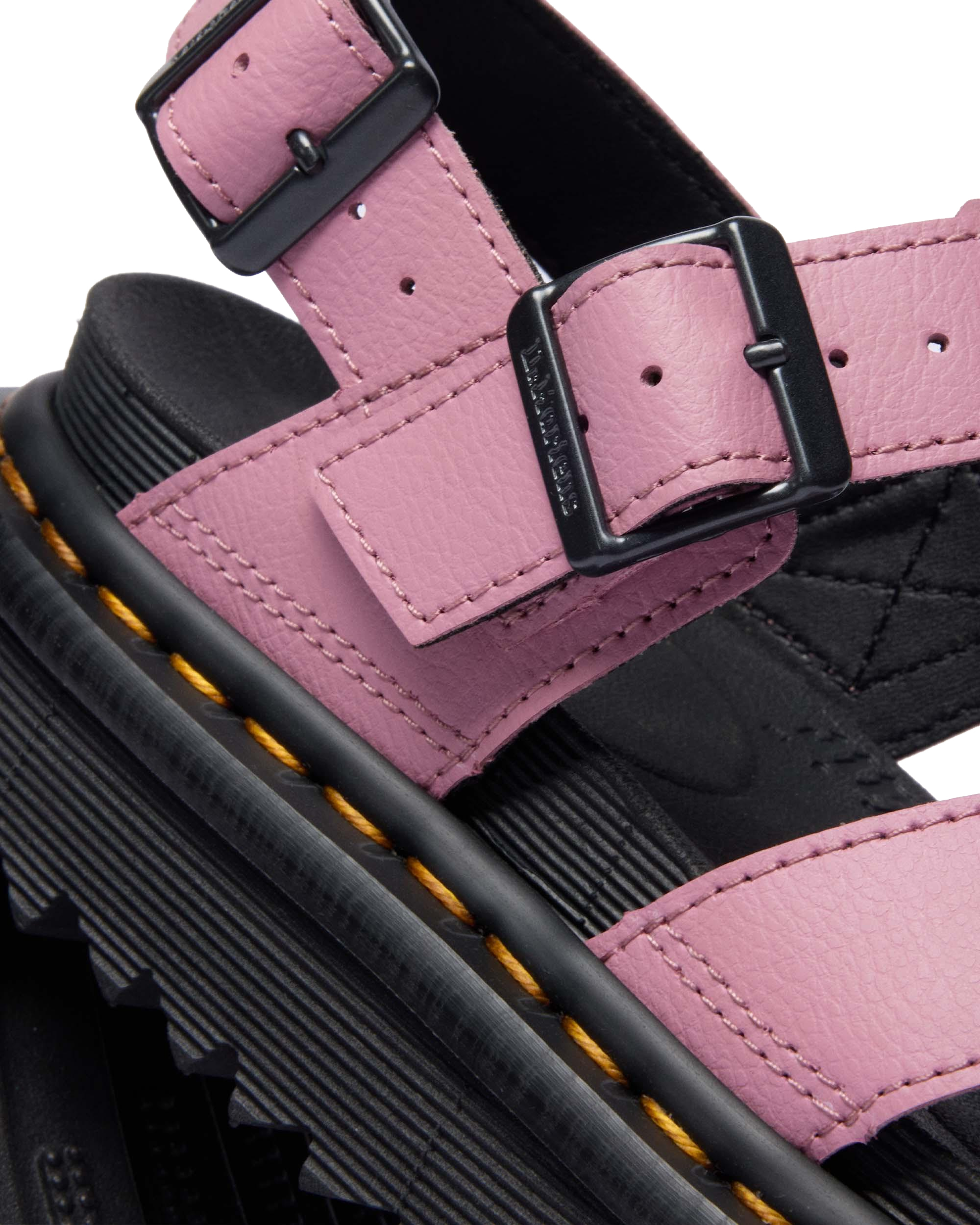 Voss II Athena Leather Strap Sandals in Dusty Rose | Dr. Martens™