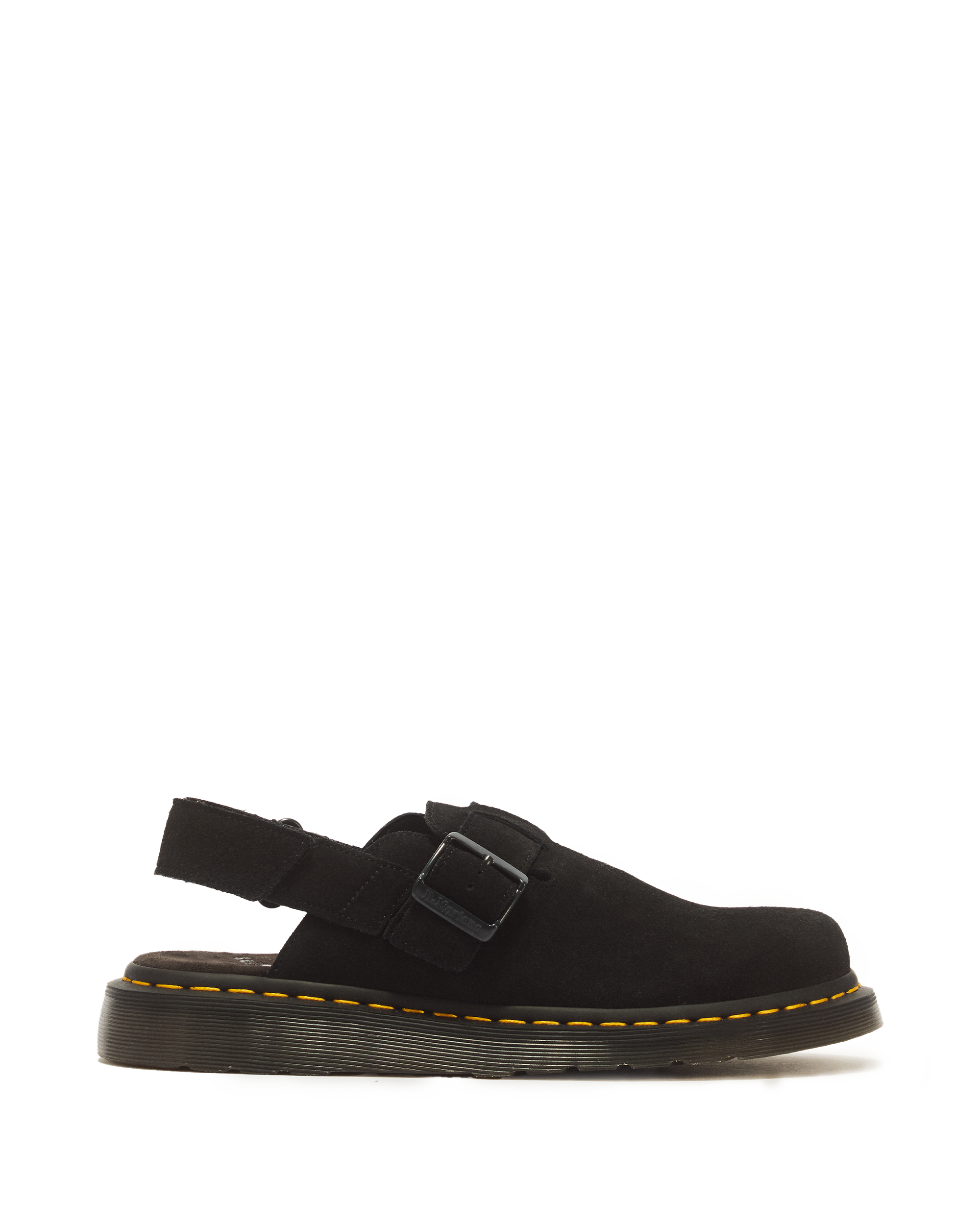 Dr.Martens スリングバック Jorge Ⅱ ブラック スウェード Jorge II Suede Mules in Black | Dr. Martens™