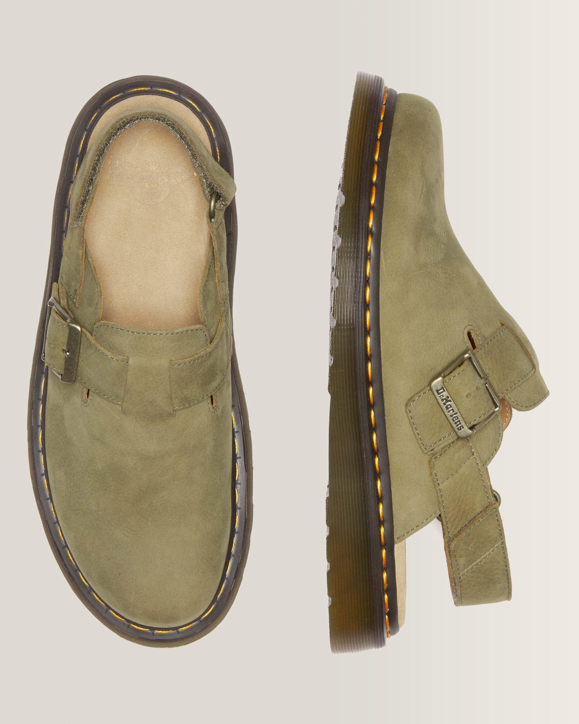 Jorge II Tumbled Nubuck Leren Slingback Mules