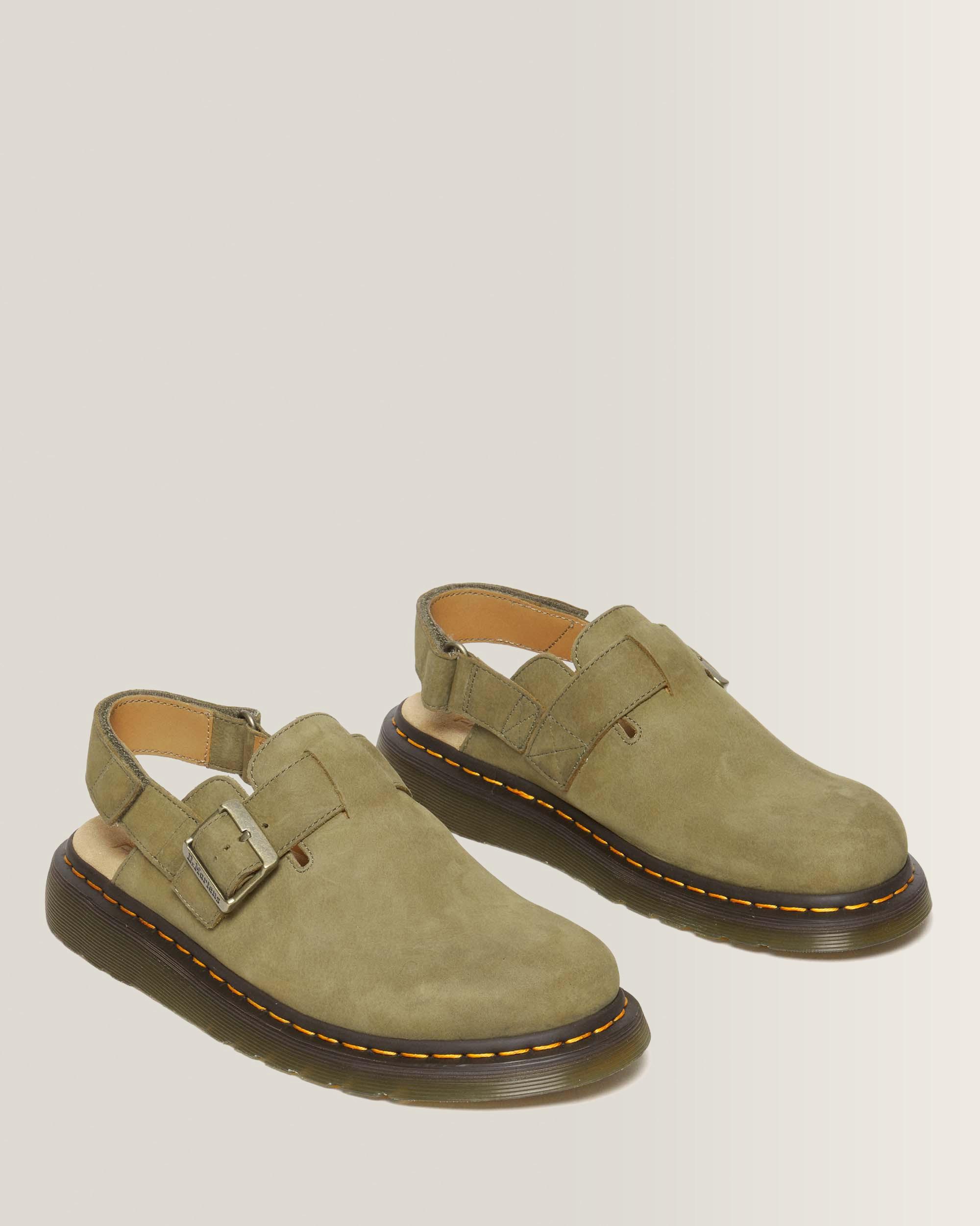 Jorge II Tumbled Nubuck Leren Slingback Mules
