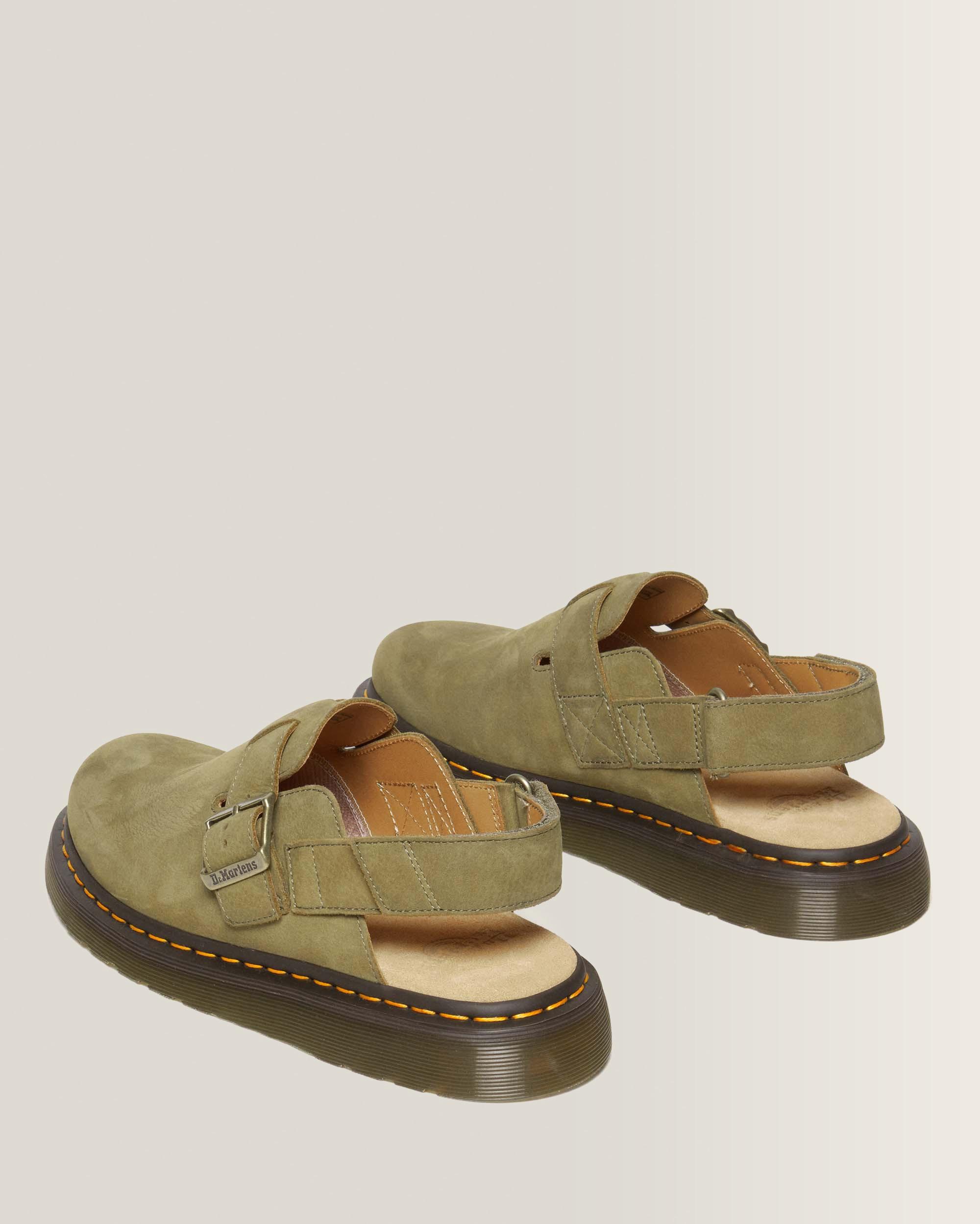 Jorge II Tumbled Nubuck Leren Slingback Mules